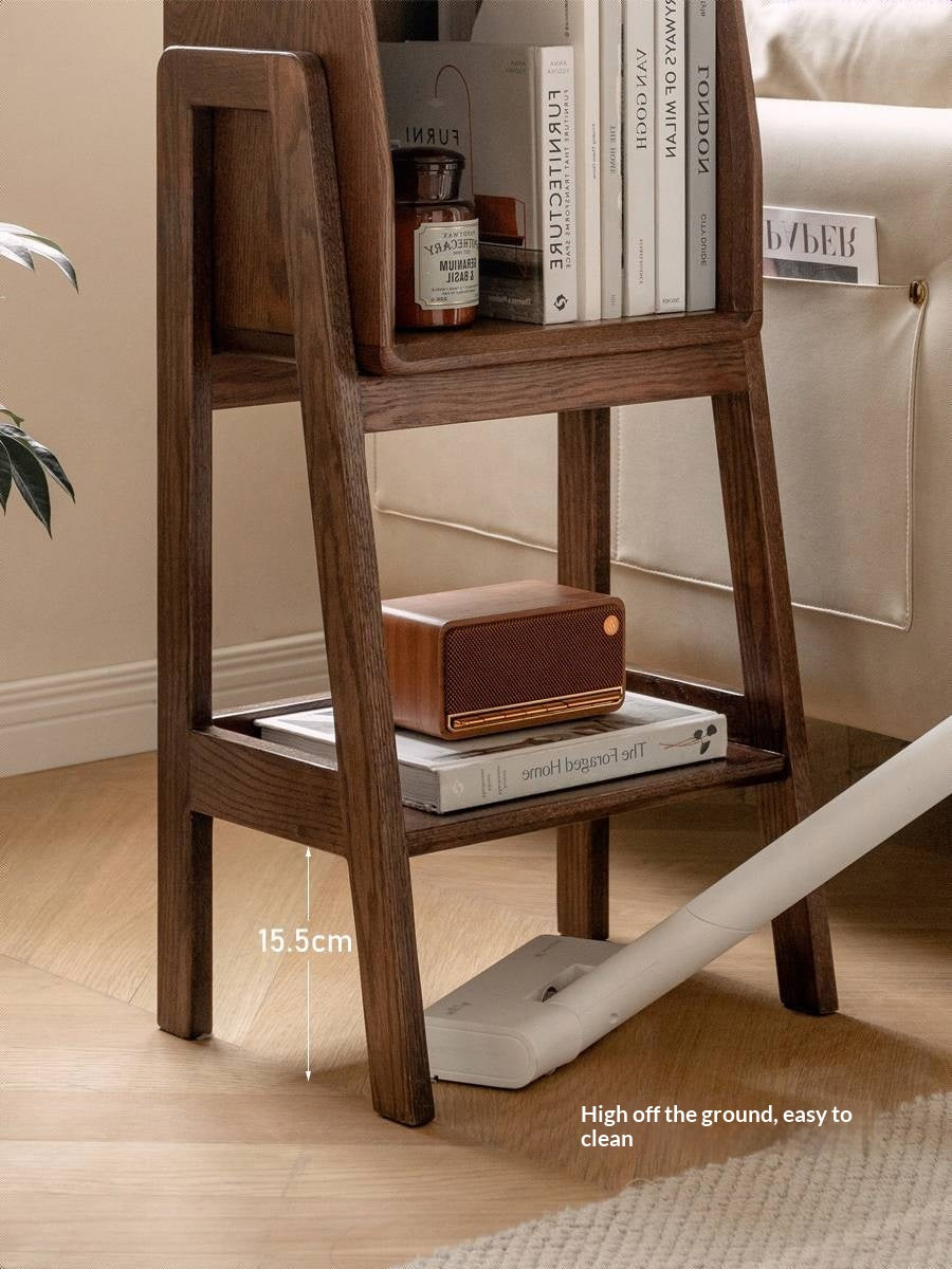 Oak Solid Wood Rack Nordic Side Cabinet