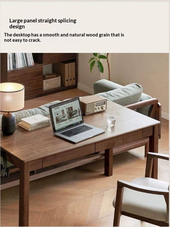 Ash Solid Wood Modern Writing Desk