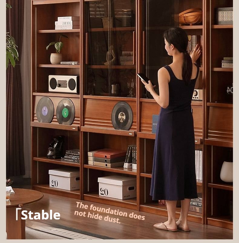 Black Walnut, Tulipwood Solid Wood Antique Style Bookshelf