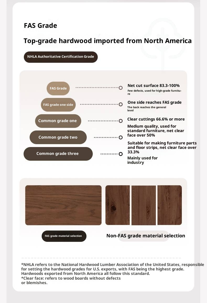 Oak, Solid Rubberwood Two-Drawer Coffee Table Walnut Color