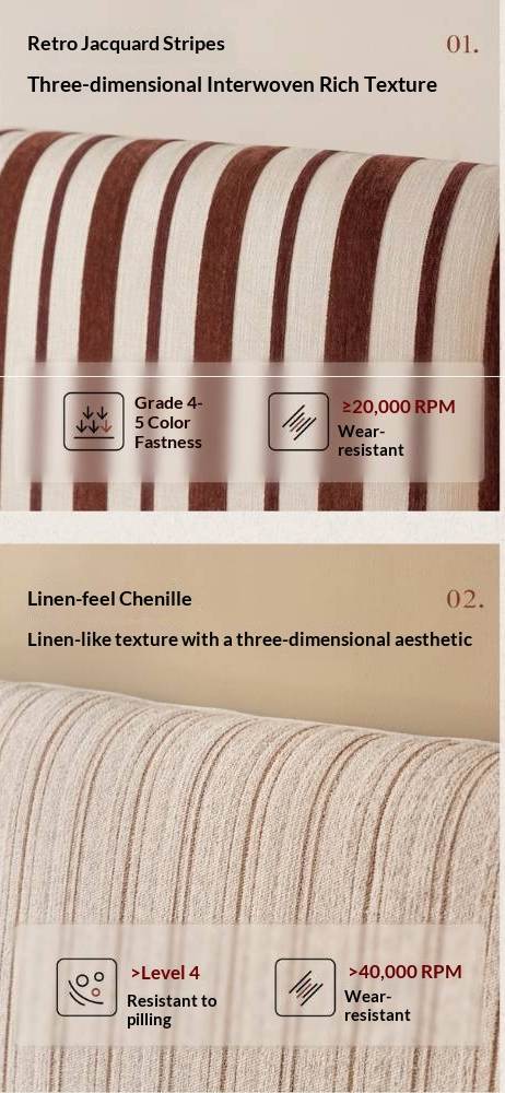 Cherry Solid Wood Fabric Upholstered Bed