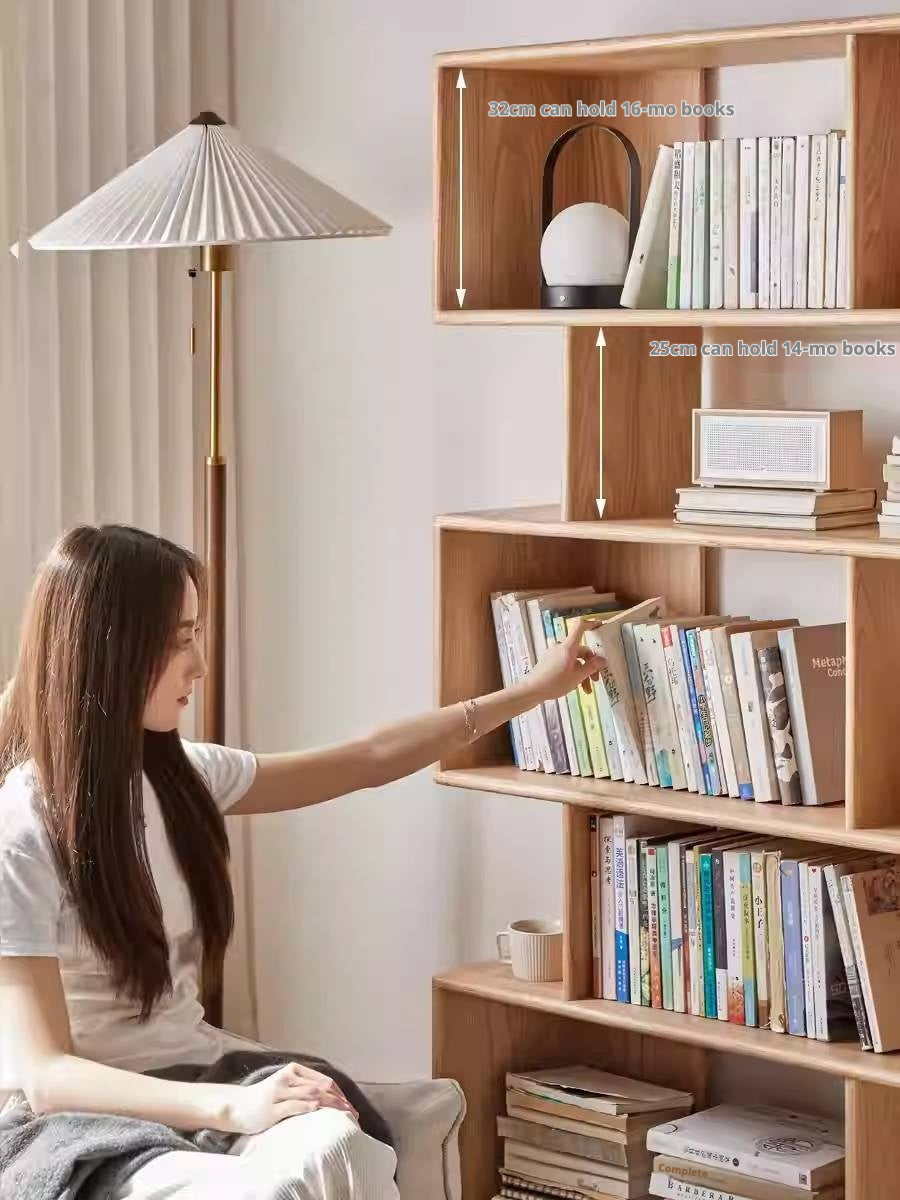 Oak Solid Wood Japanese Style Bookcase