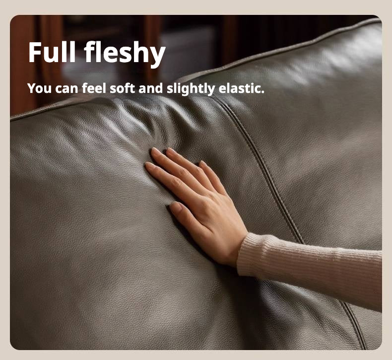 Black Walnut Solid Wood,Solid Sandalwood Genuine leather, fabric Sofa