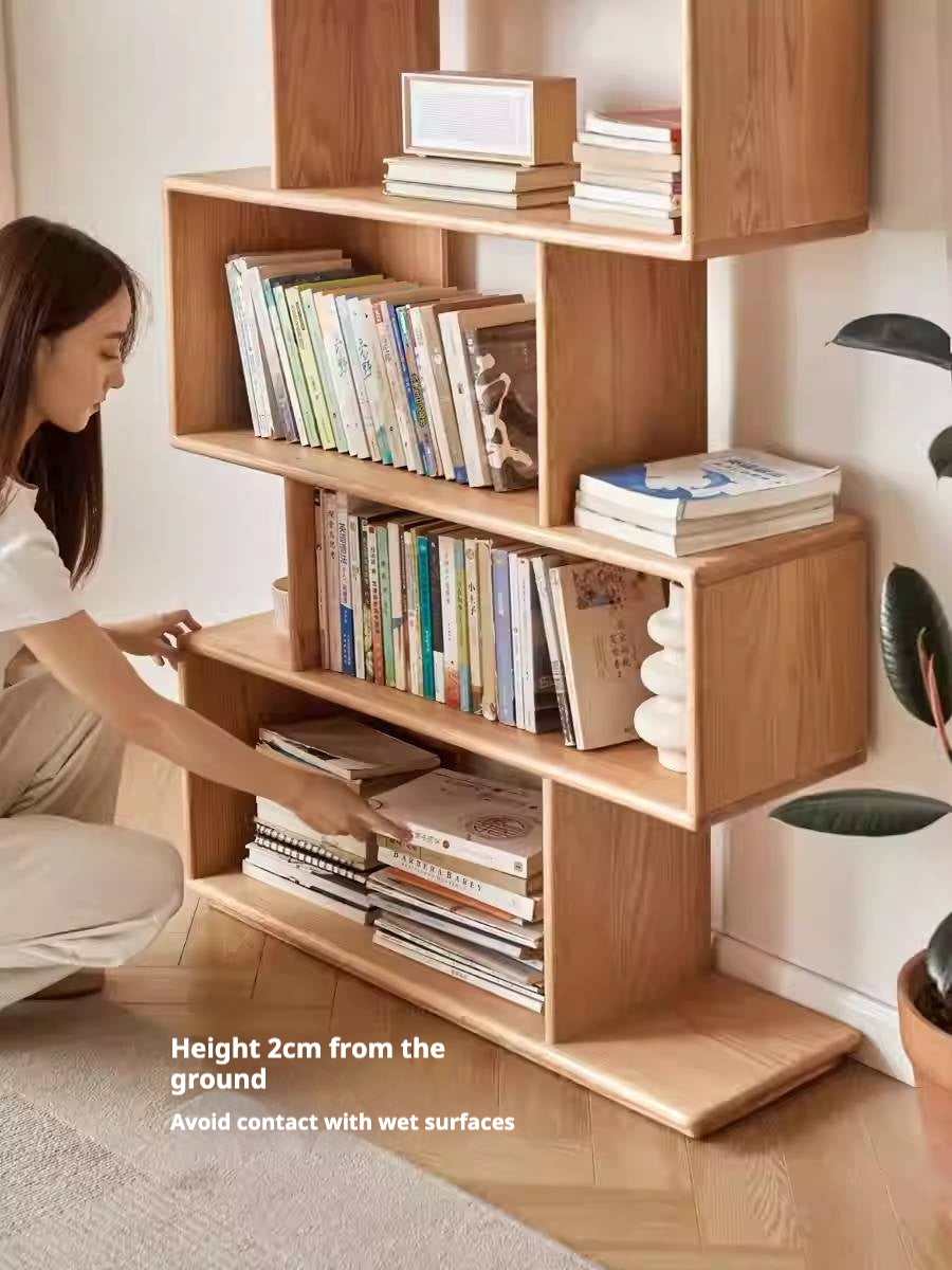 Oak Solid Wood Japanese Style Bookcase