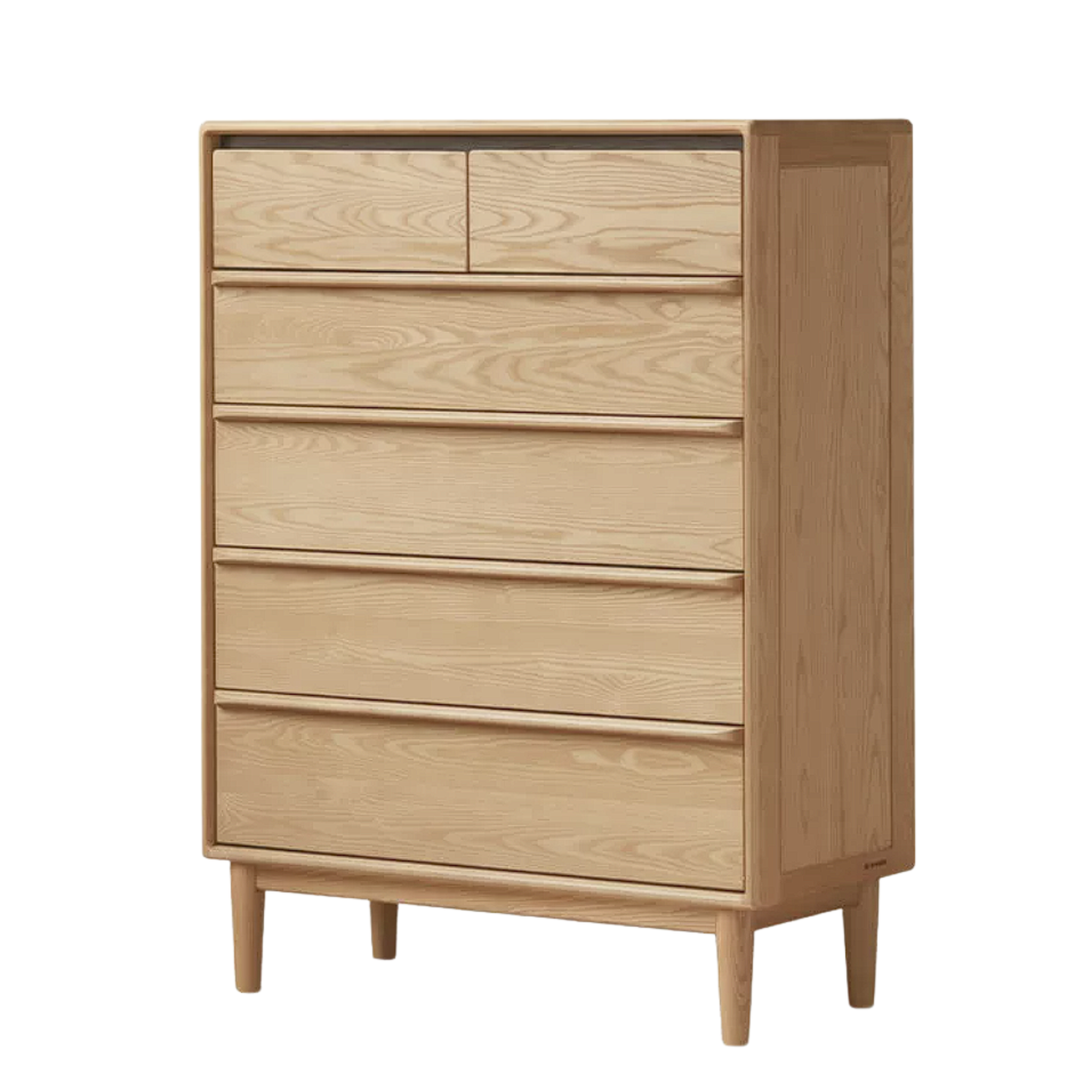 Ash Solid Wood Modern Drawer Cabinet
