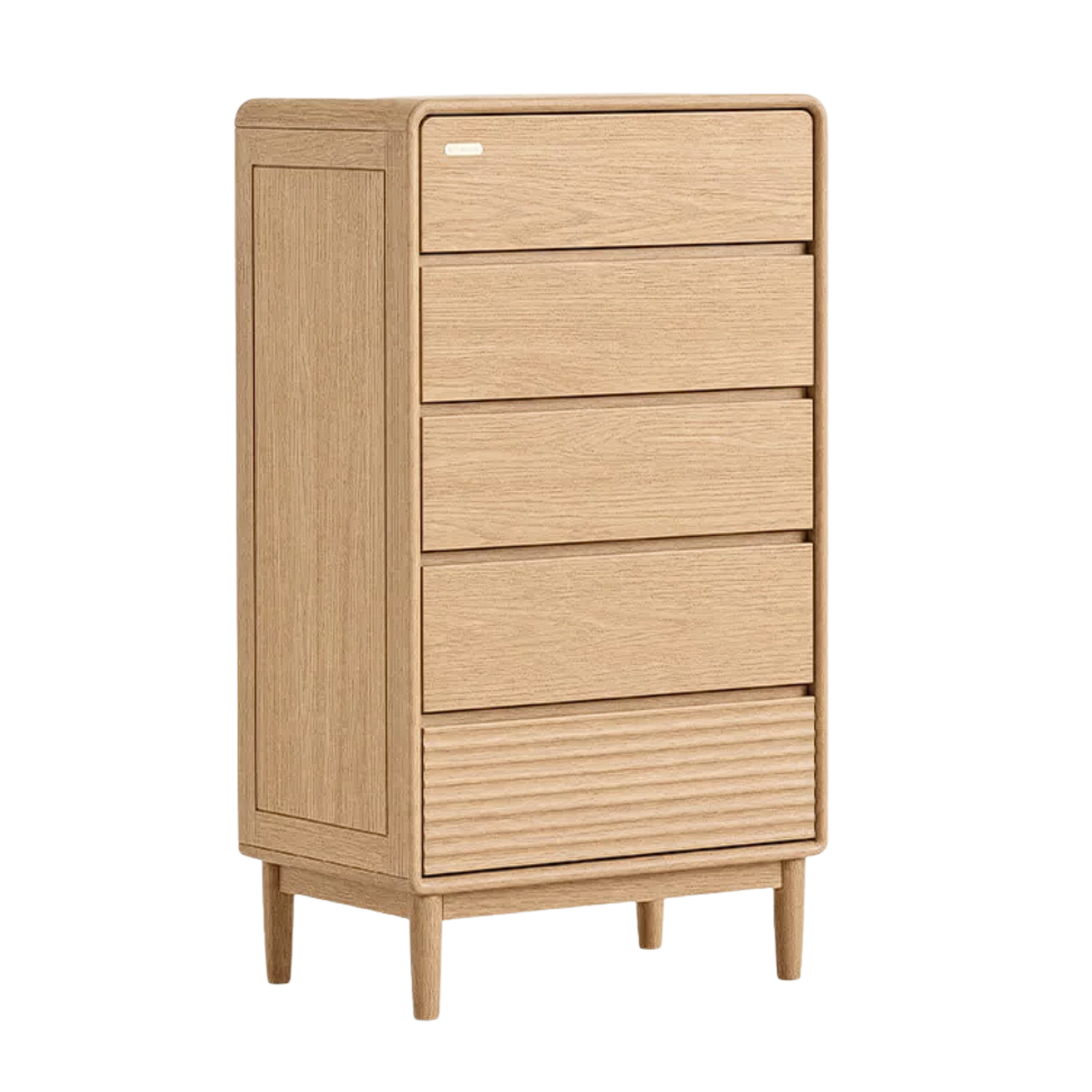 Ash Solid Wood Chest of Drawers with Modern Minimalist Design