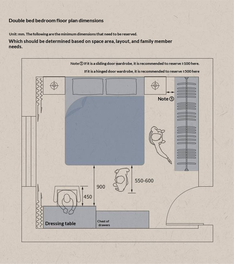 Genuine Leather Bauhaus Style Double Bed with Top Grain Cowhide Soft Backrest