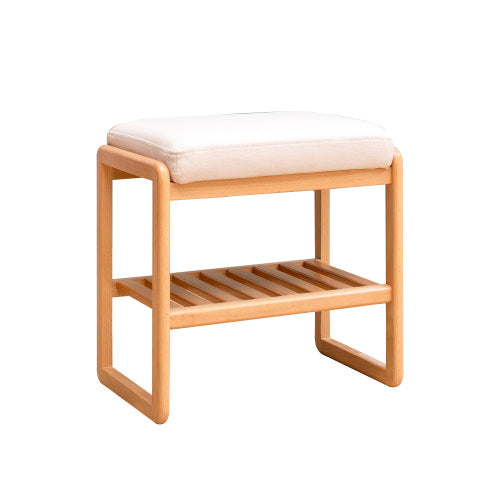 Beech Solid Wood Shoe Changing Stool