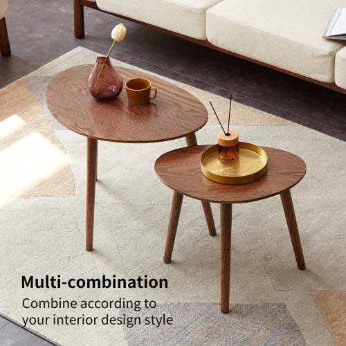 Oak Solid Wood Combination Shape Side Table