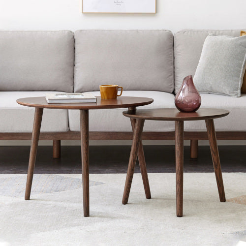 Oak Solid Wood Combination Shape Side Table