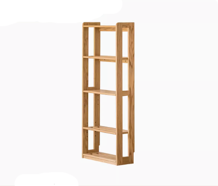 Beech, Oak Solid Wood Floor-To-Ceiling Bookshelf, Toy Storage