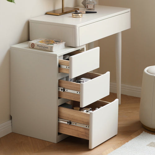 Poplar Solid Wood Cream Style Dressing Table