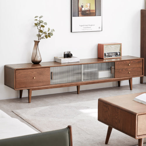 Oak Solid Wood Nordic Modern TV Stand