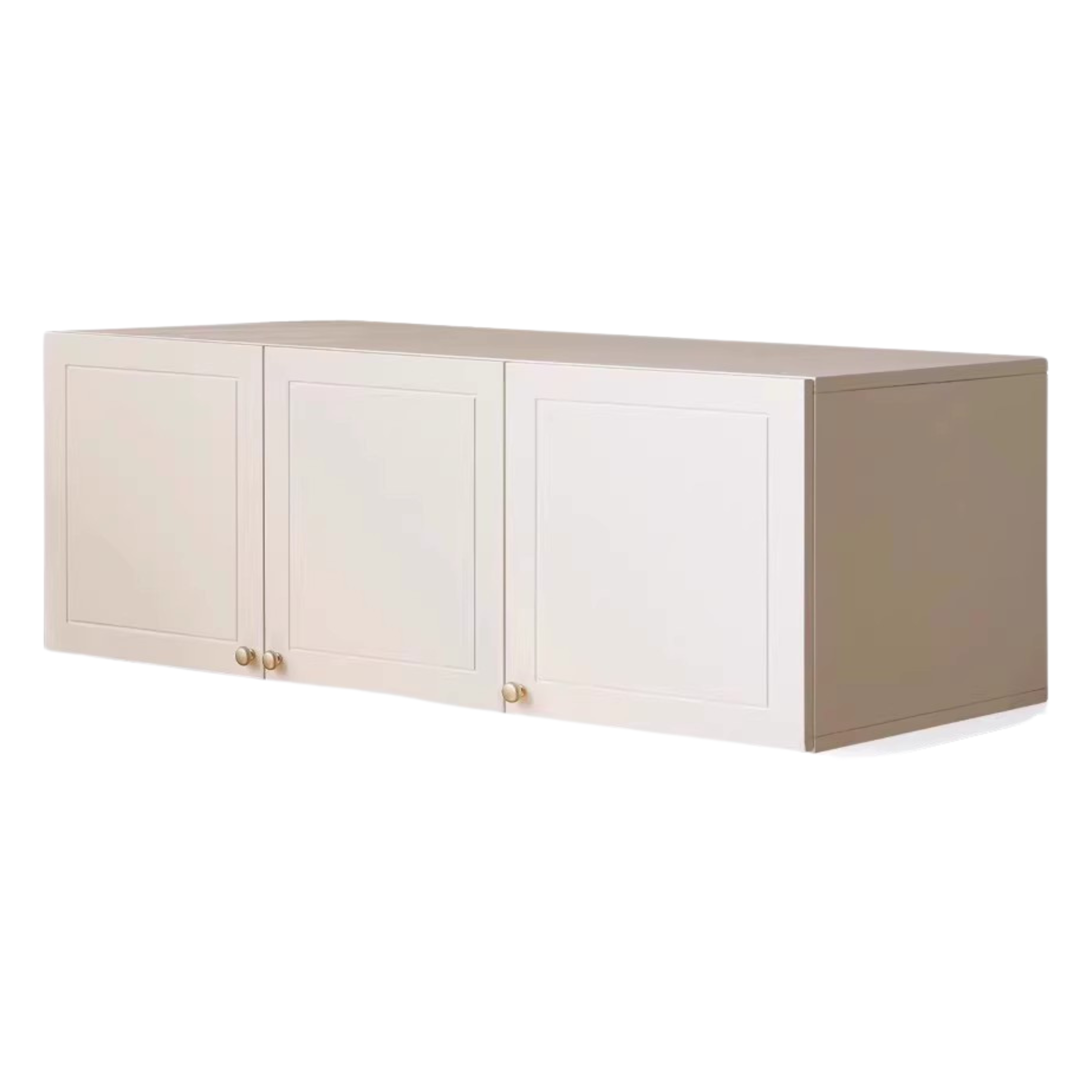 Pine Solid Wood Wardrobe French Cream Style.