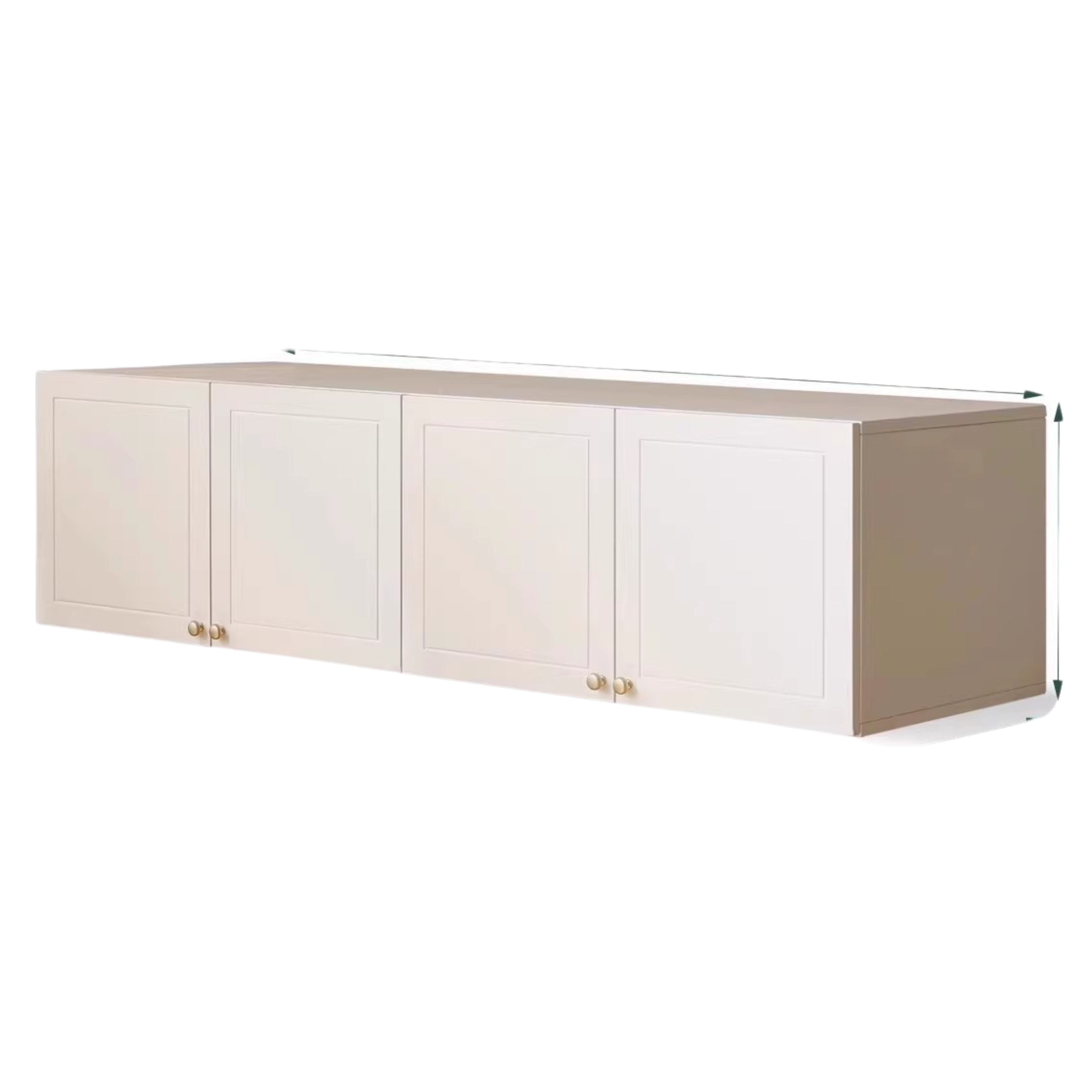 Pine Solid Wood Wardrobe French Cream Style.