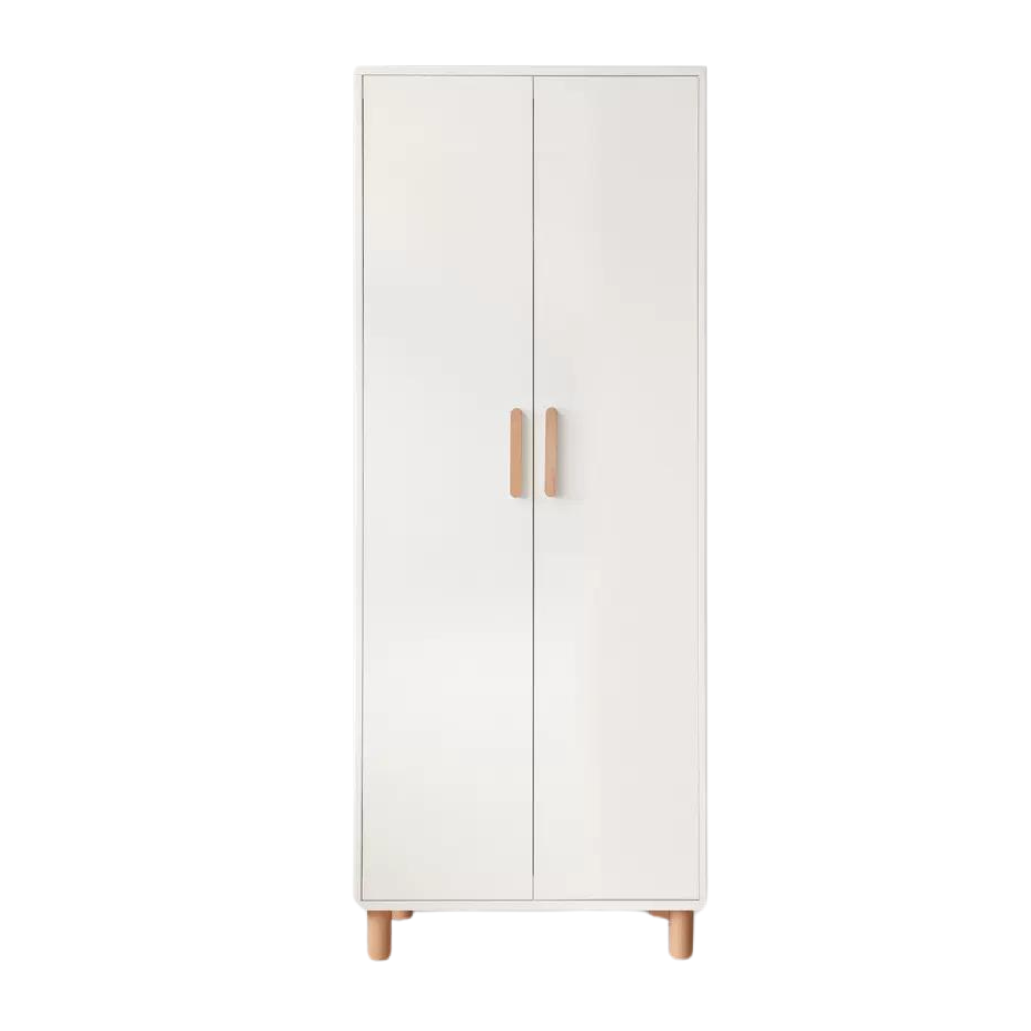 Pine Solid Wood Wardrobe Cream Style.