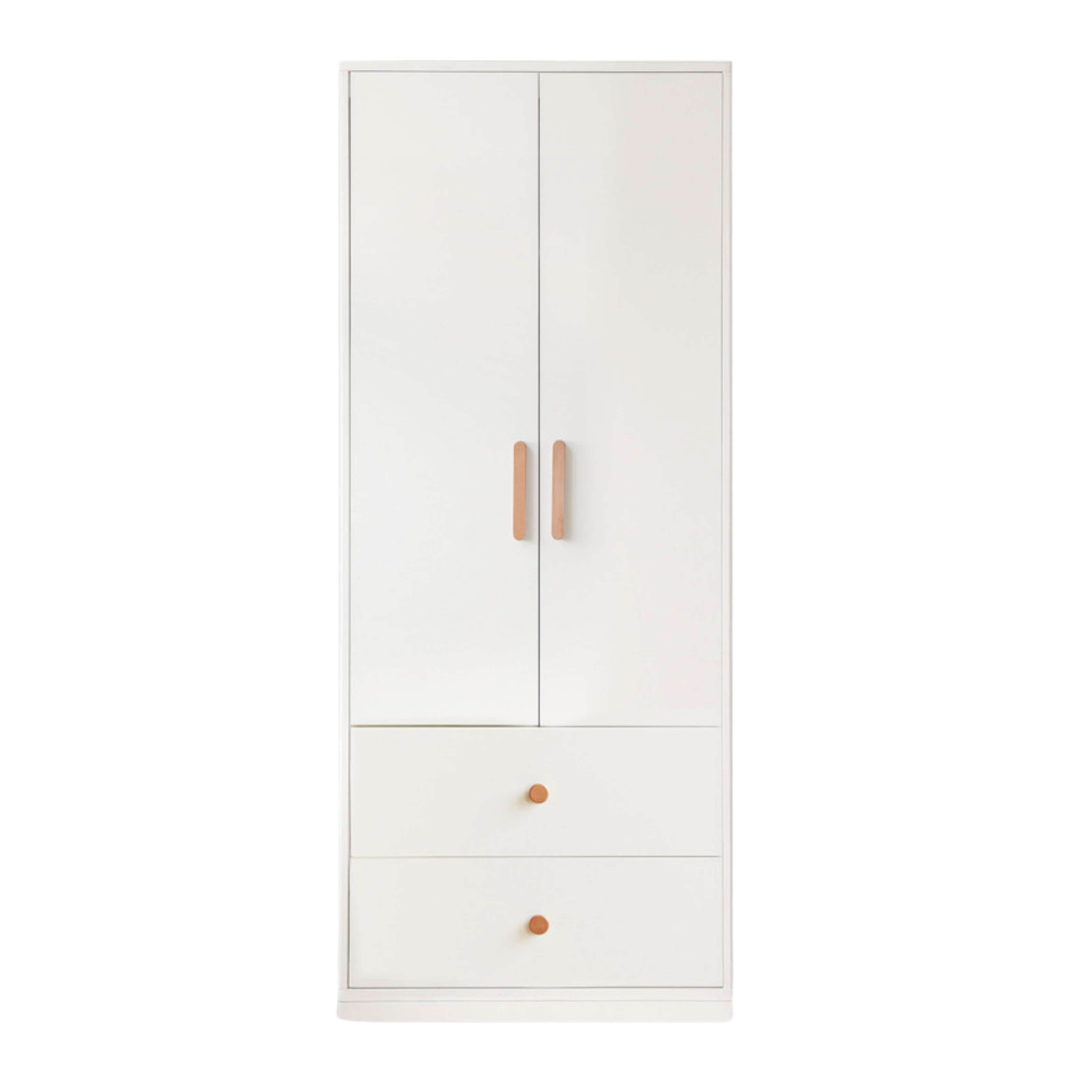Pine Solid Wood Wardrobe Cream Style.