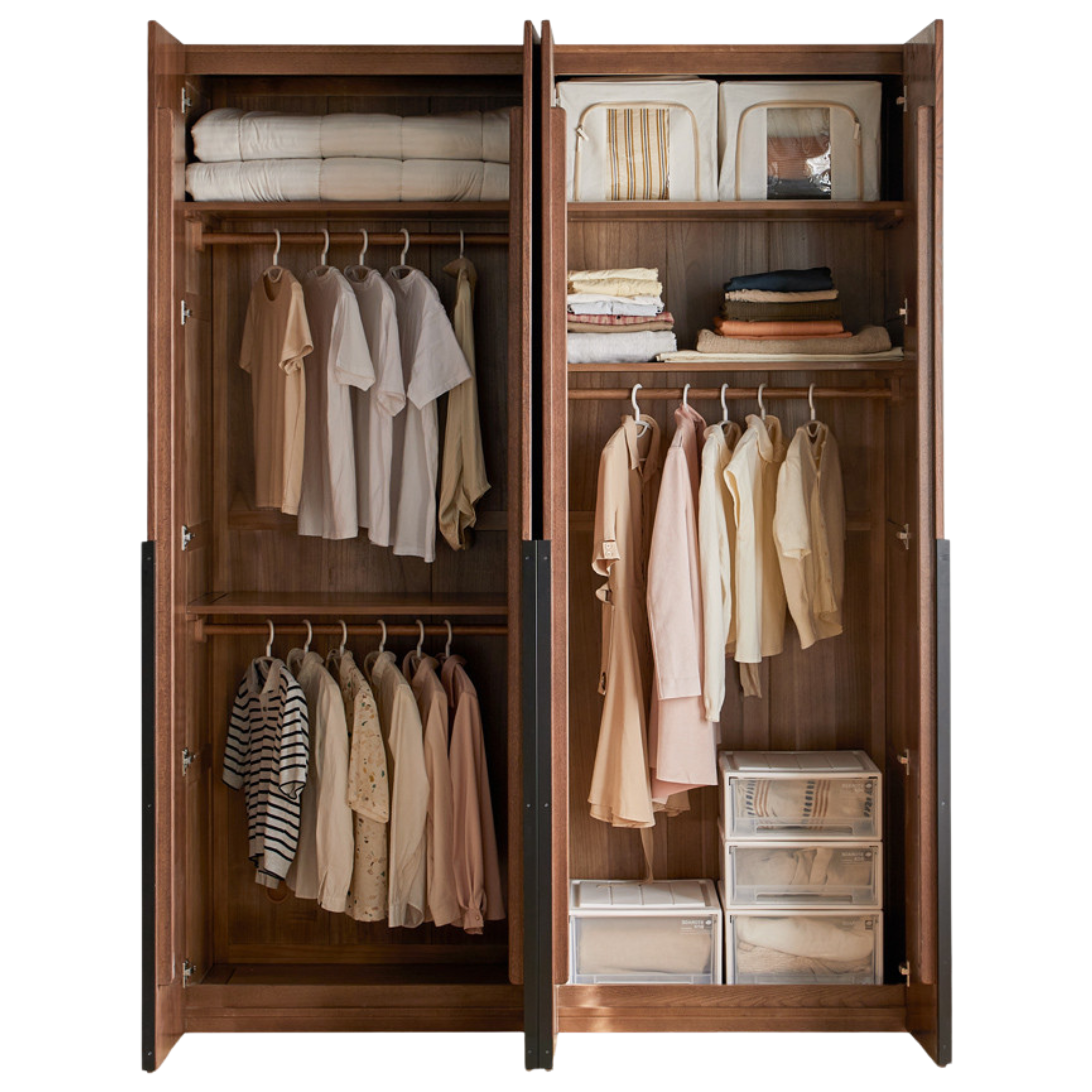 Oak Solid Wood Wardrobe.