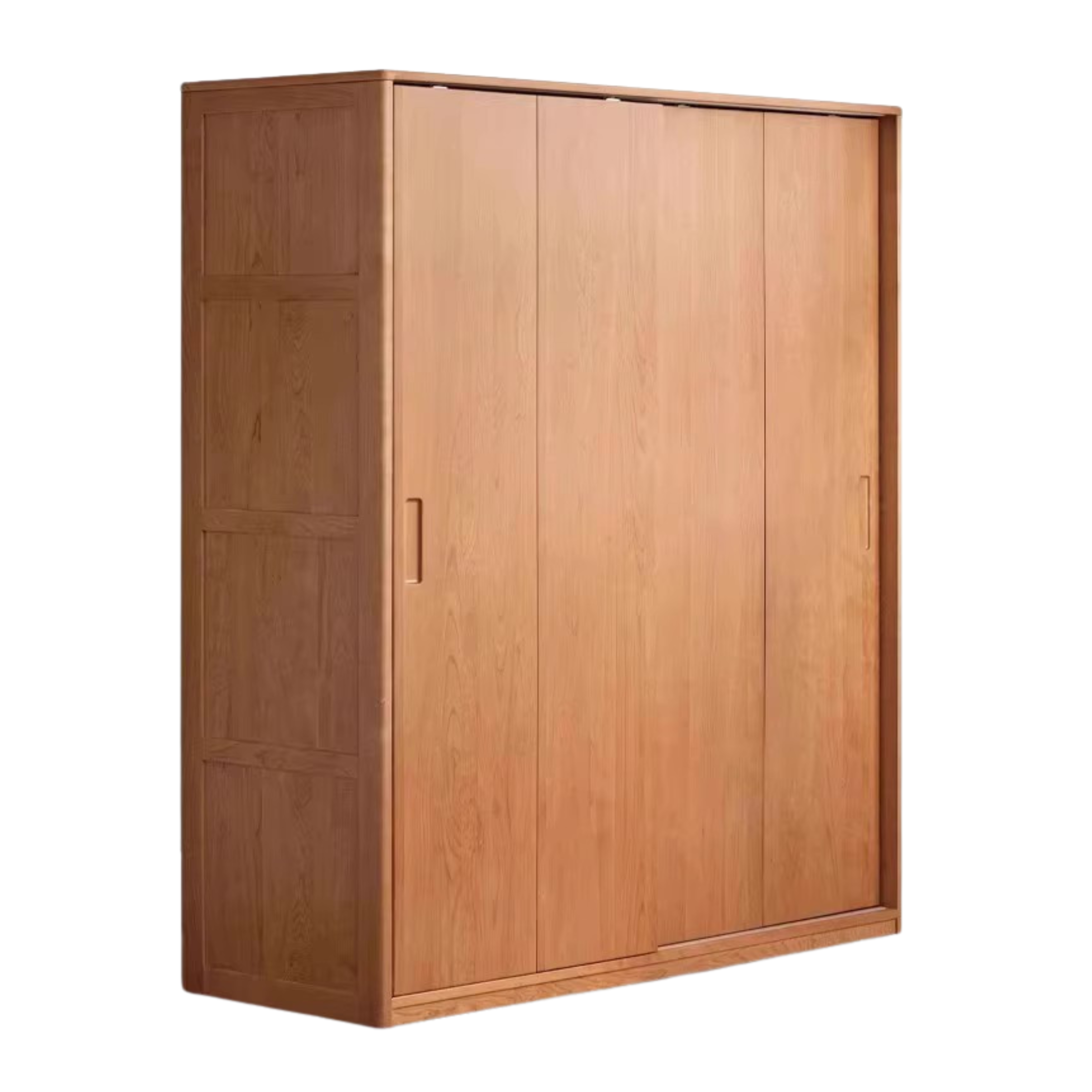 Cherry Wood Sliding Door Wardrobe.