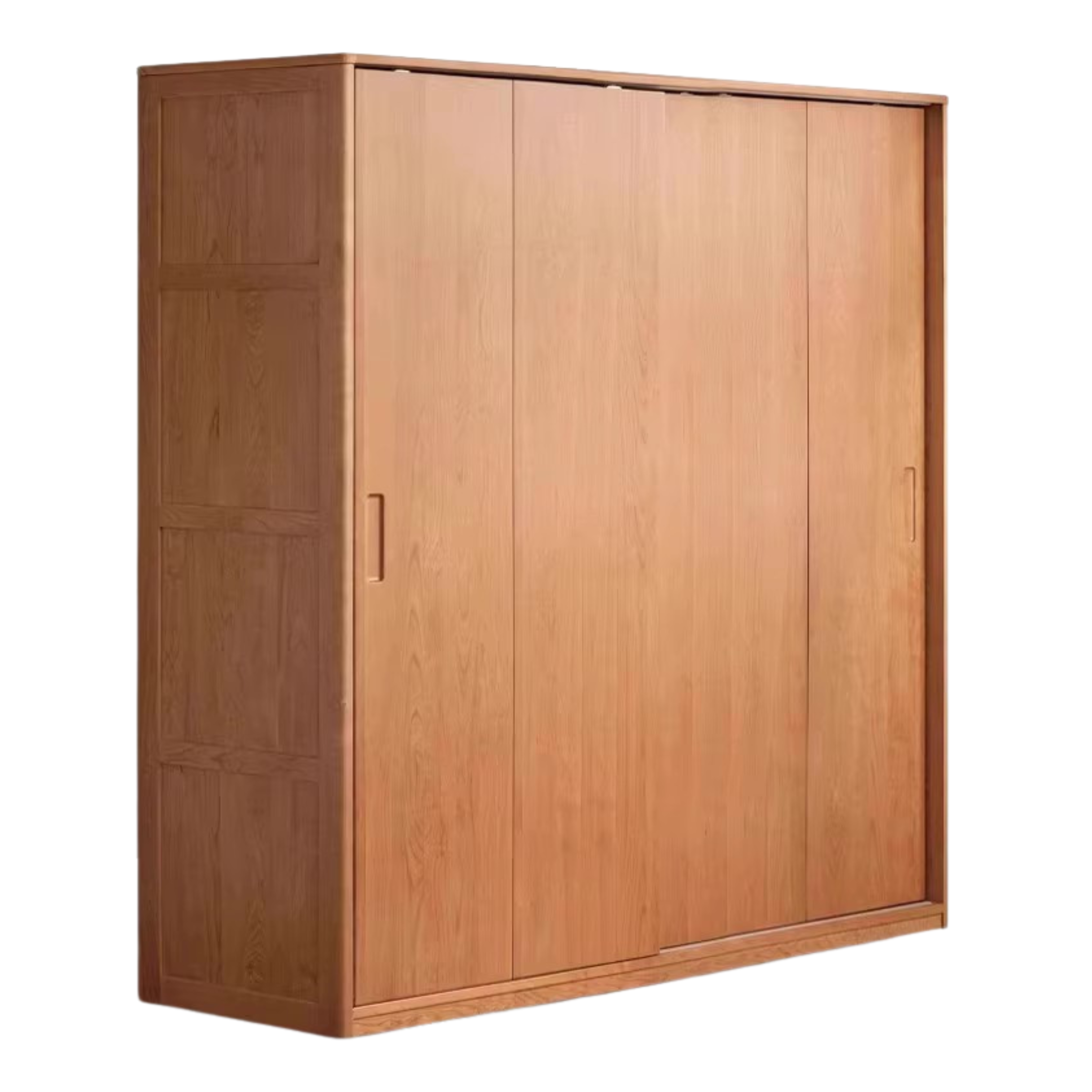 Cherry Wood Sliding Door Wardrobe.