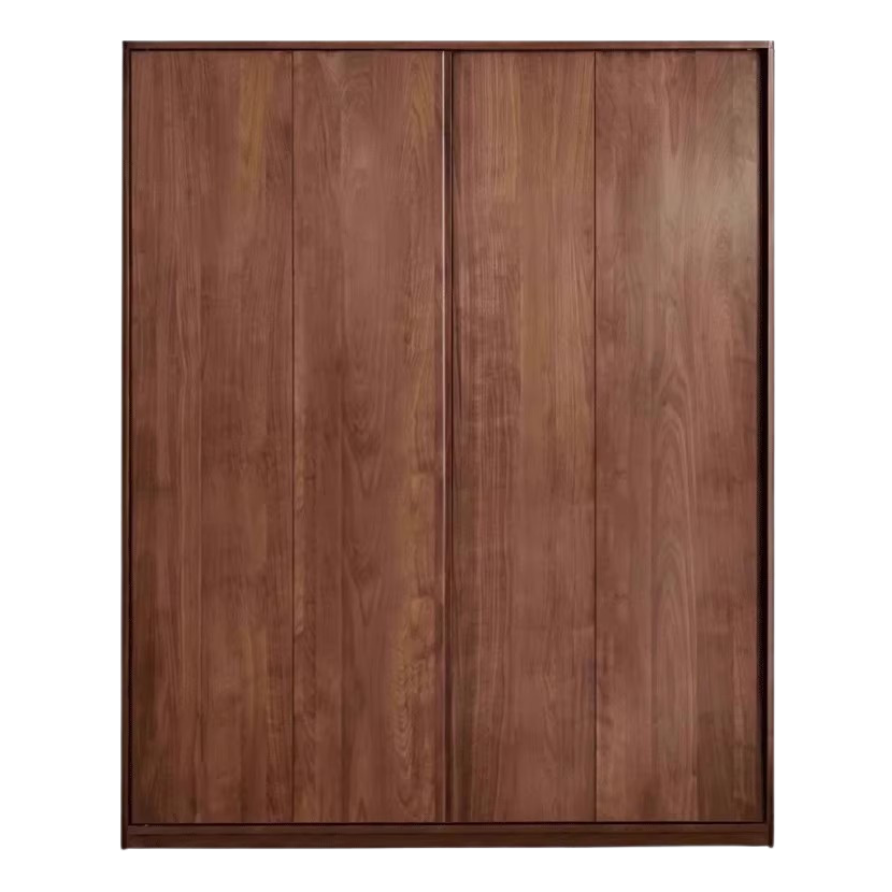 Black Walnut, Sandalwood Sliding Door Wardrobe.