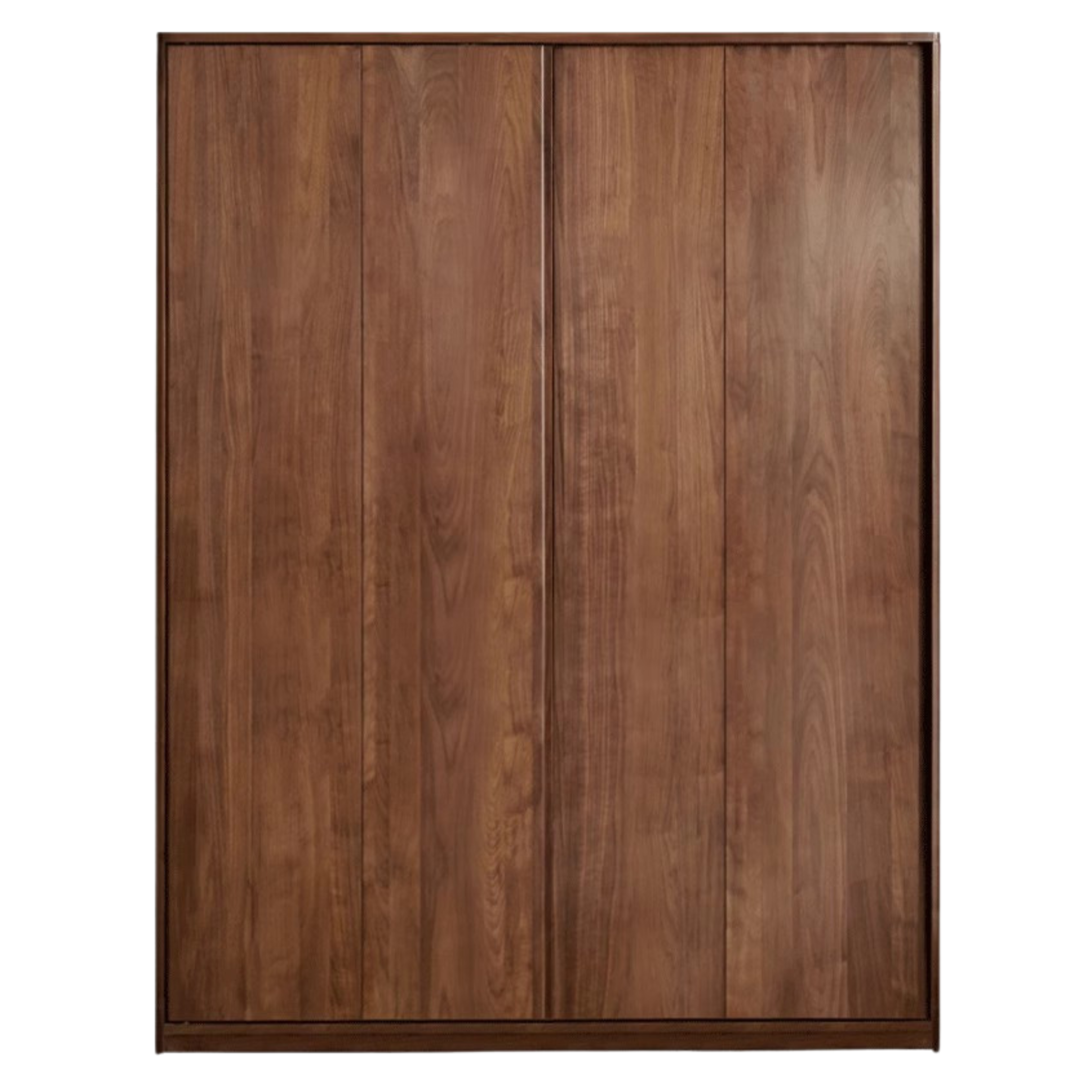 Black Walnut, Sandalwood Sliding Door Wardrobe.