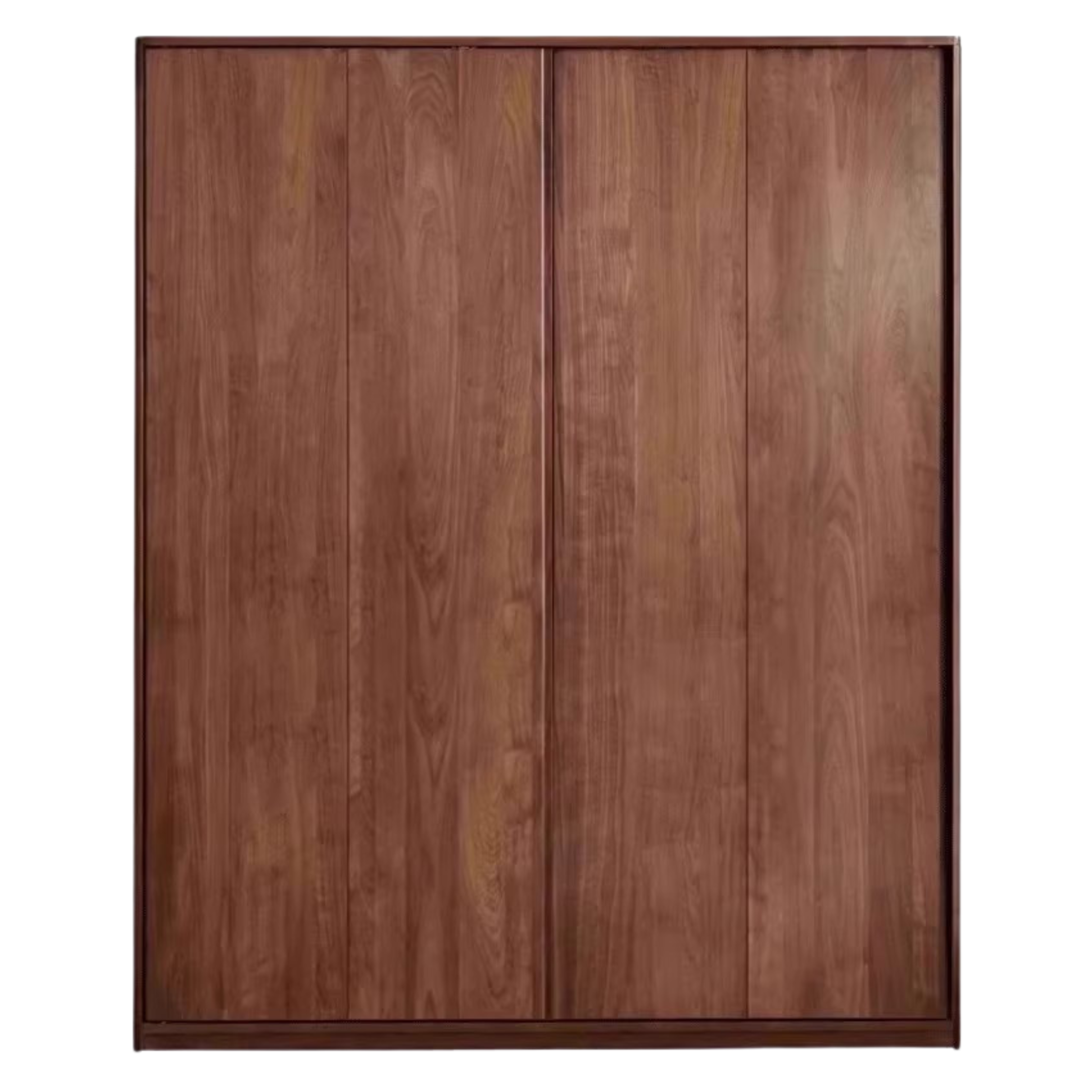 Black Walnut, Sandalwood Sliding Door Wardrobe.