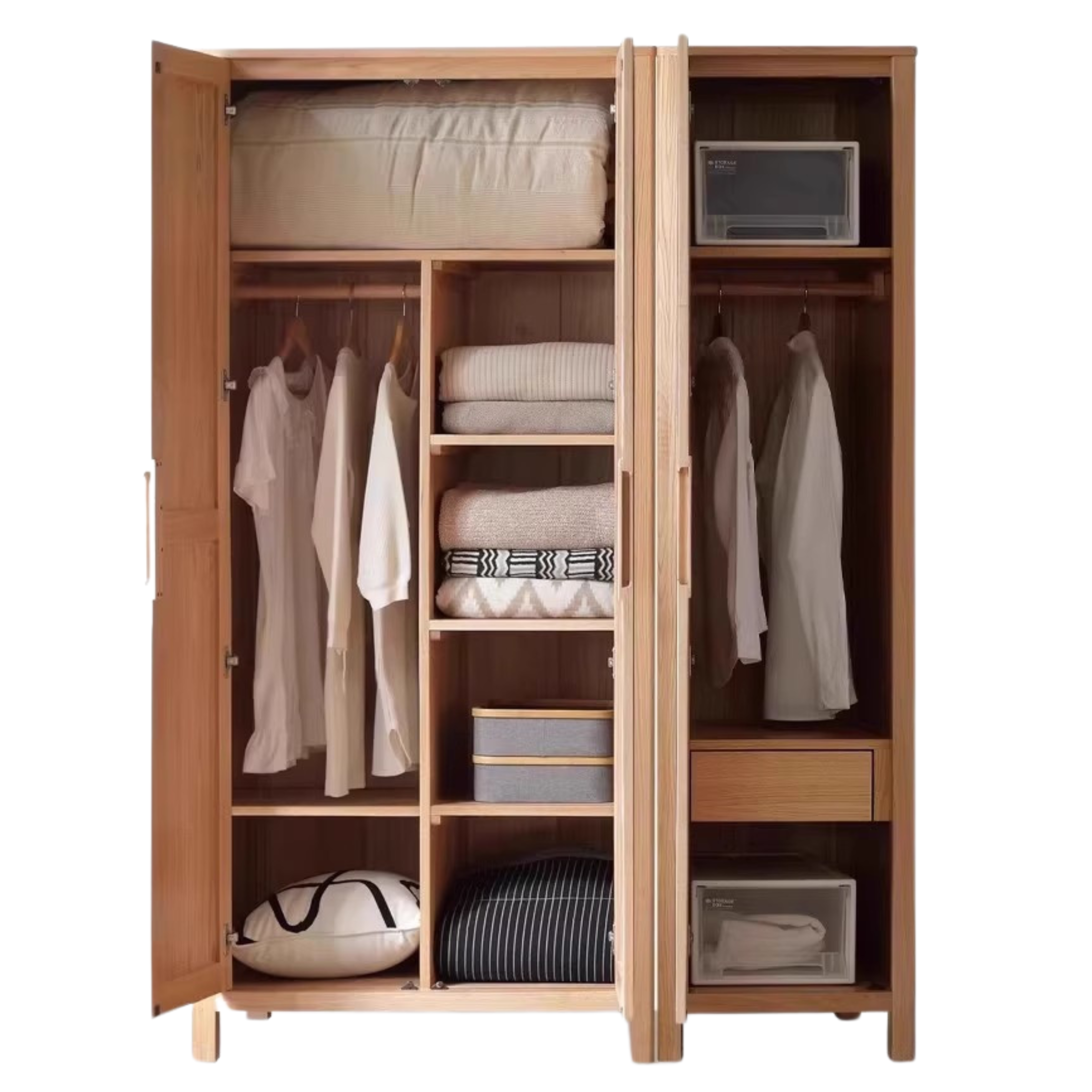 Oak solid wood Wardrobe
