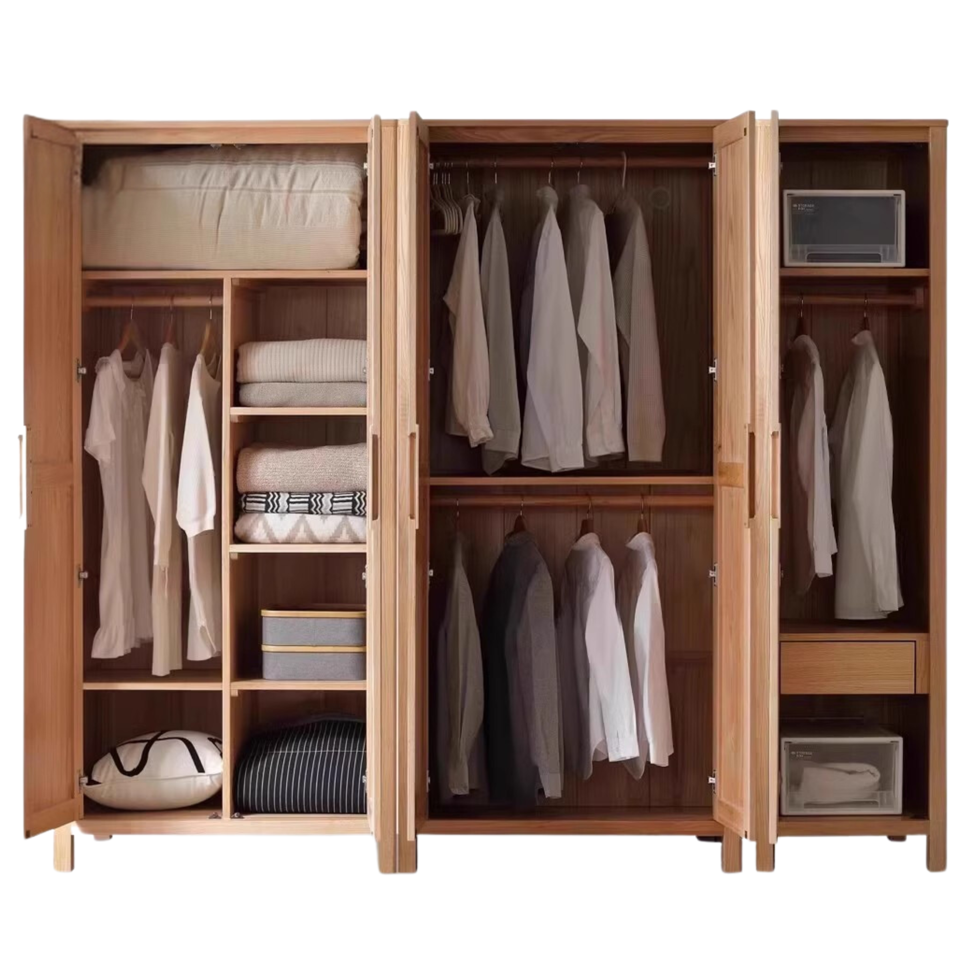 Oak solid wood Wardrobe