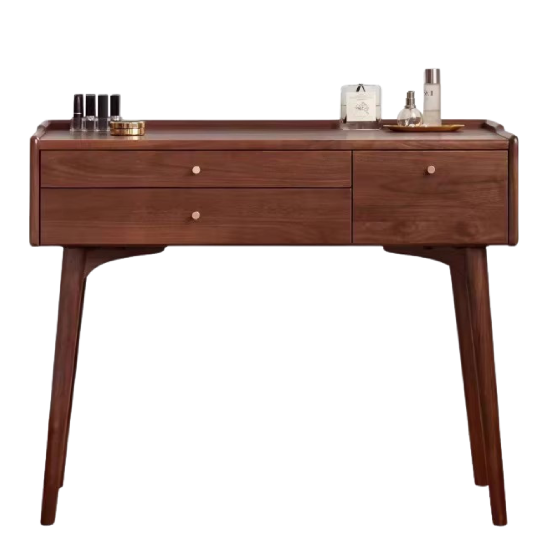 Black Walnut, Ash Solid Wood Dressing Table.