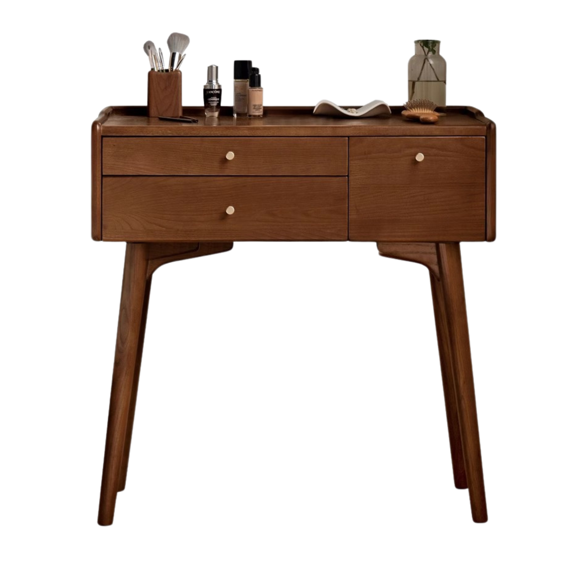 Black Walnut, Ash Solid Wood Dressing Table.
