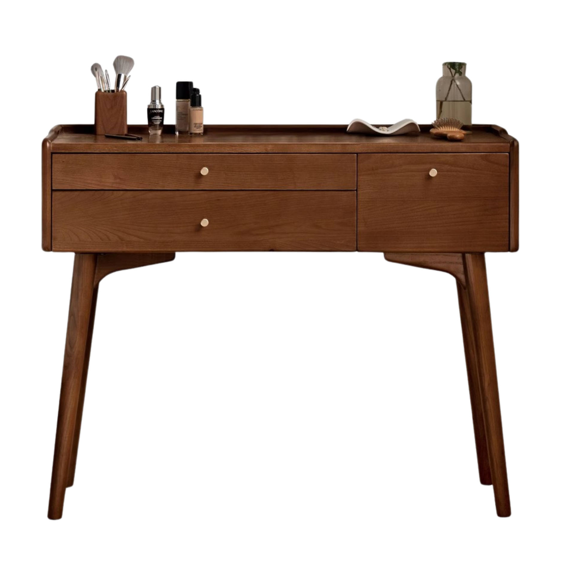Black Walnut, Ash Solid Wood Dressing Table.