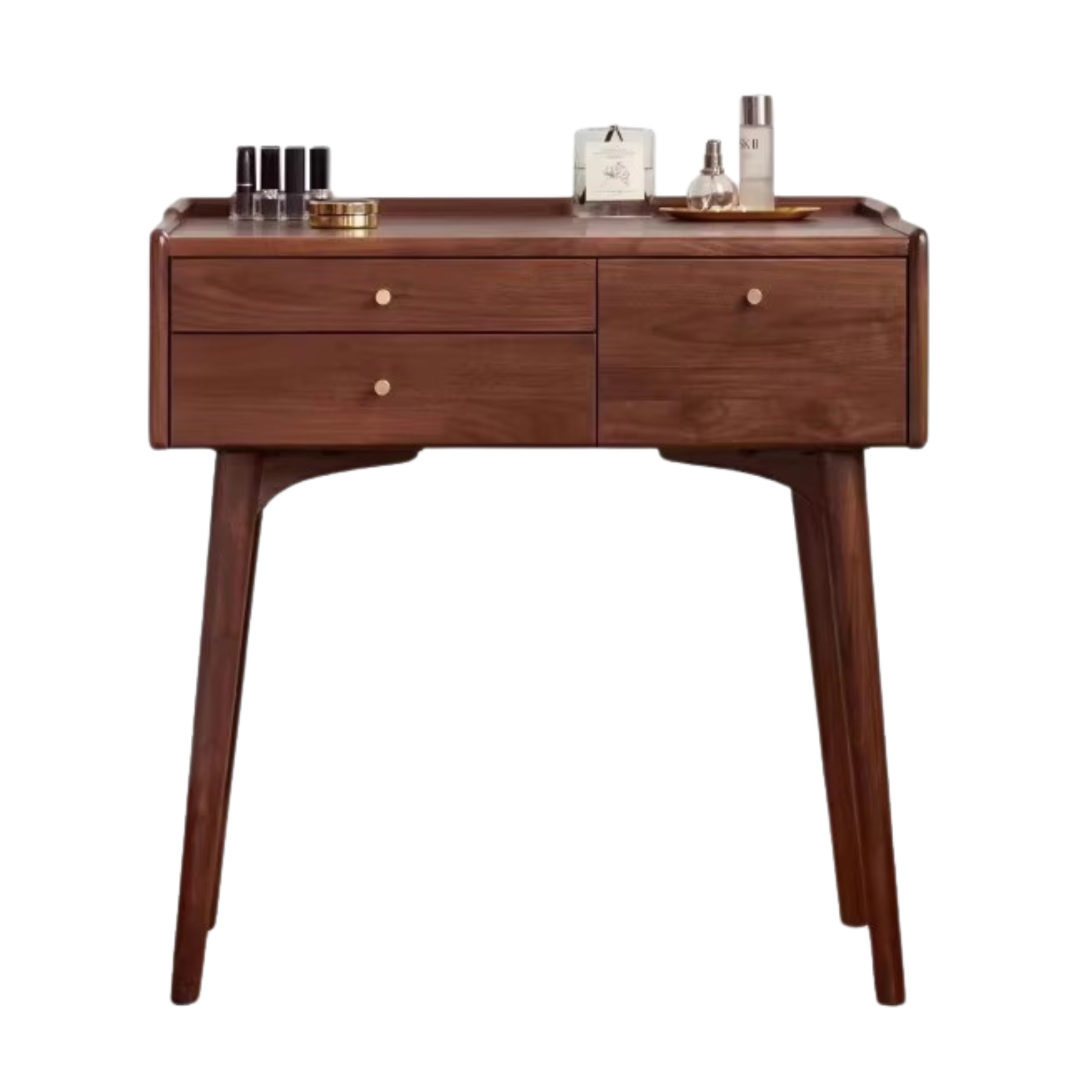 Black Walnut, Ash Solid Wood Dressing Table.