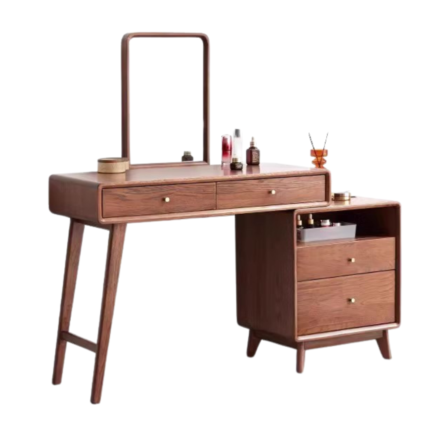 Oak Solid Wood Telescopic Dressing Table.
