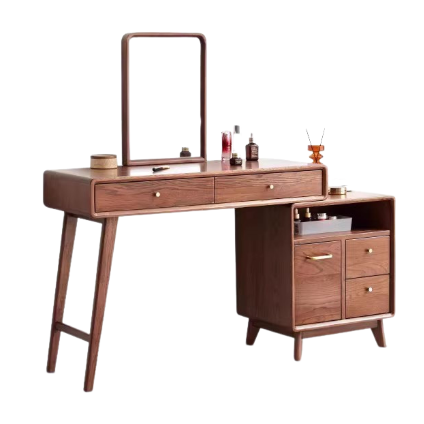 Oak Solid Wood Telescopic Dressing Table.