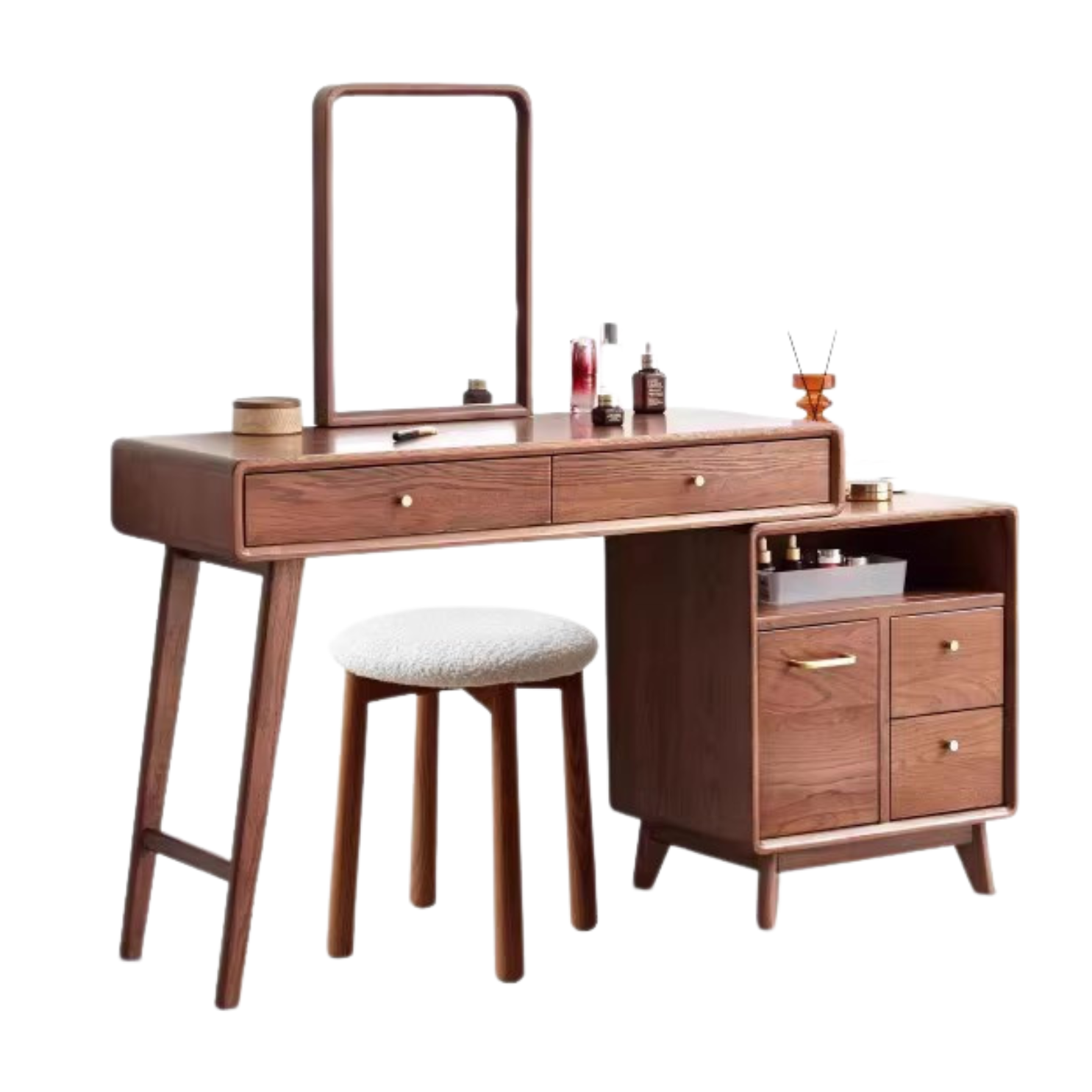 Oak Solid Wood Telescopic Dressing Table.