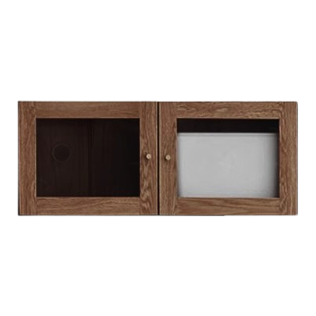 Oak, Cherry, Black Walnut Solid Wood Top Cabinet Combination Bookcase