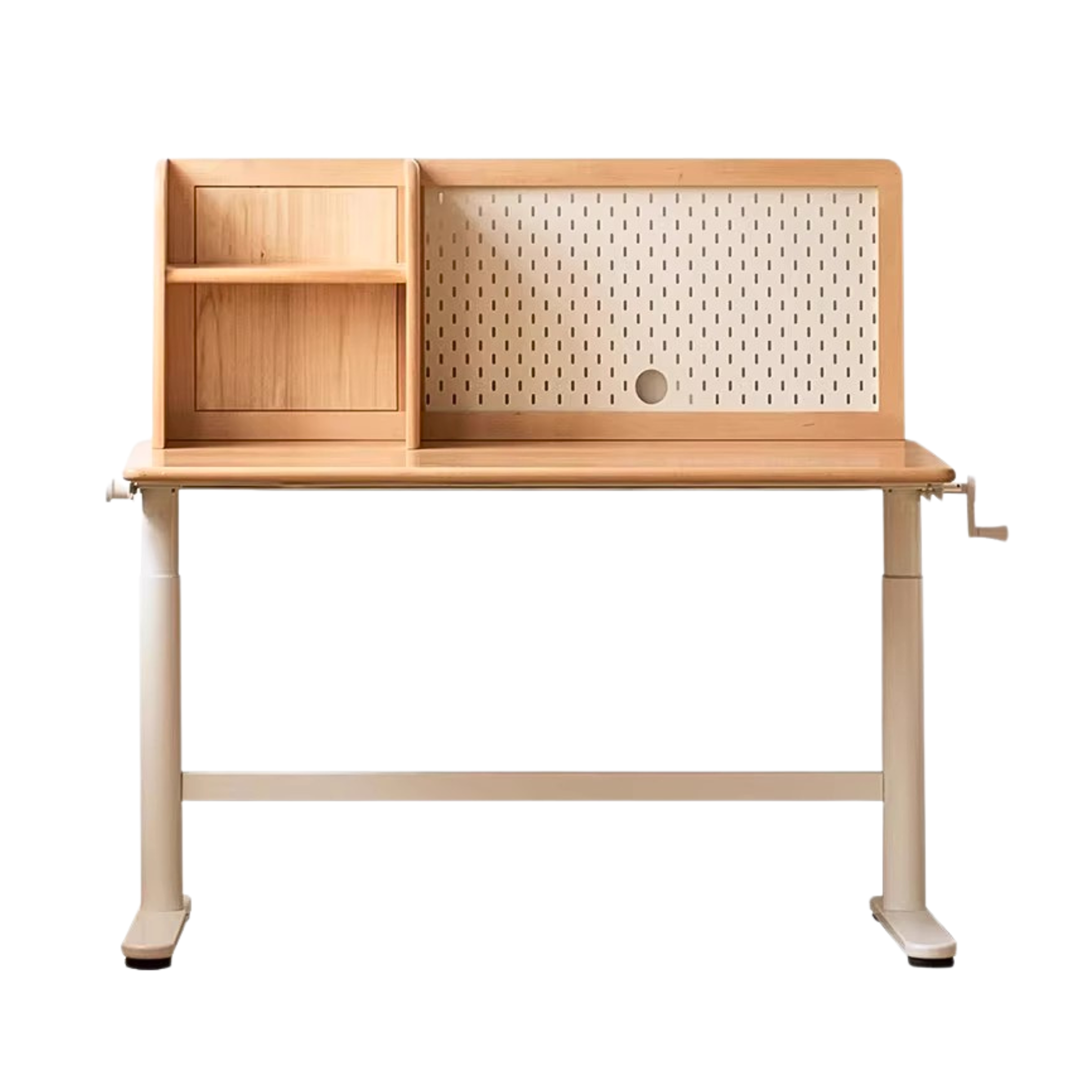 Beech Solid Wood Hand-Cranked Lifting Table Board Shelf DIY