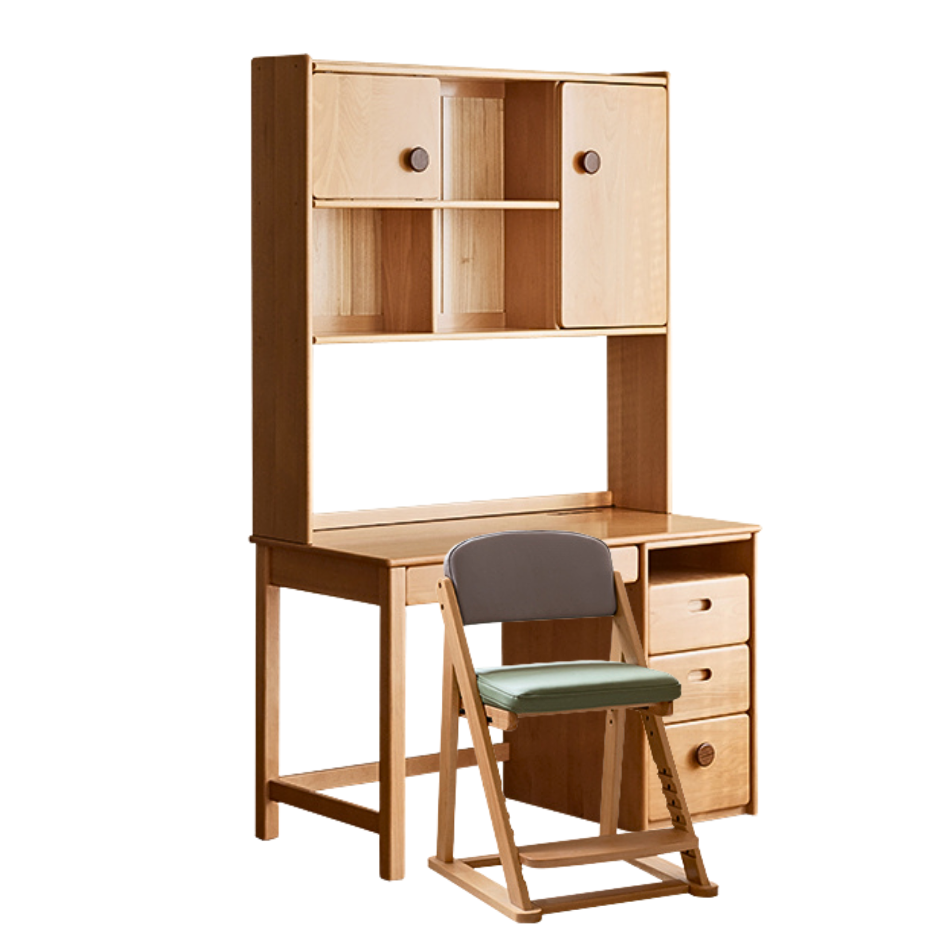 Beech Solid Wood Combination Simple Kids Desk