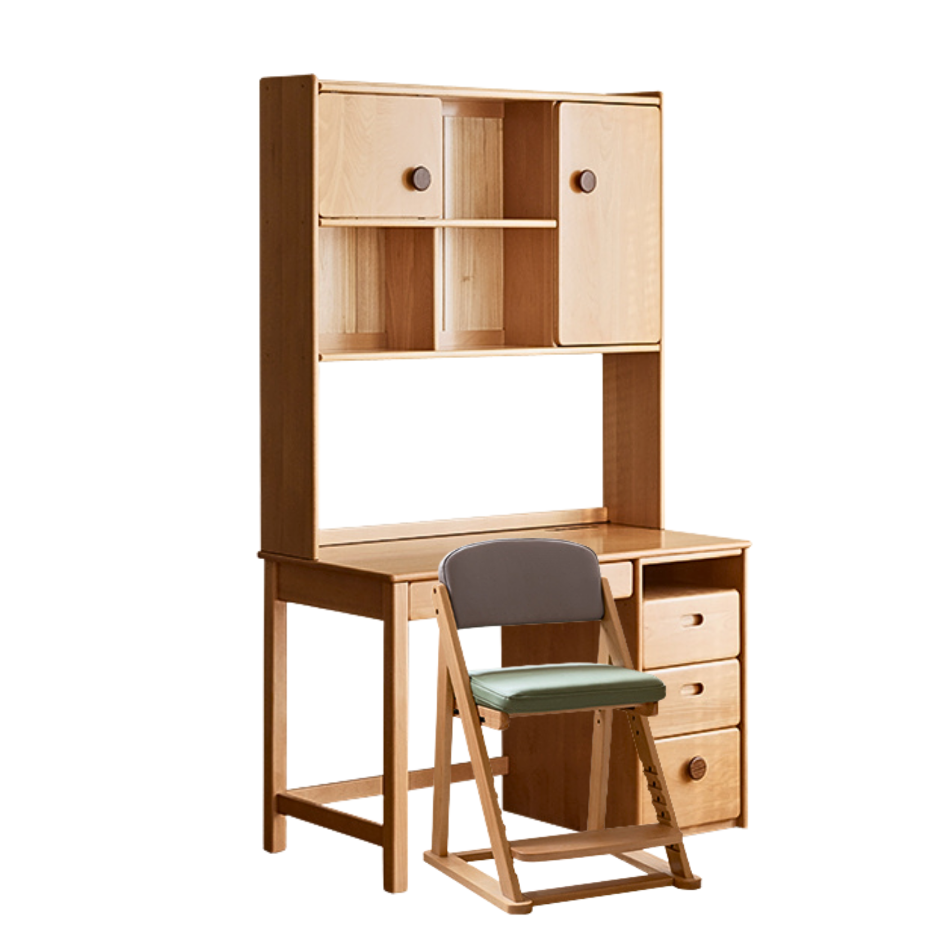 Beech Solid Wood Combination Simple Kids Desk