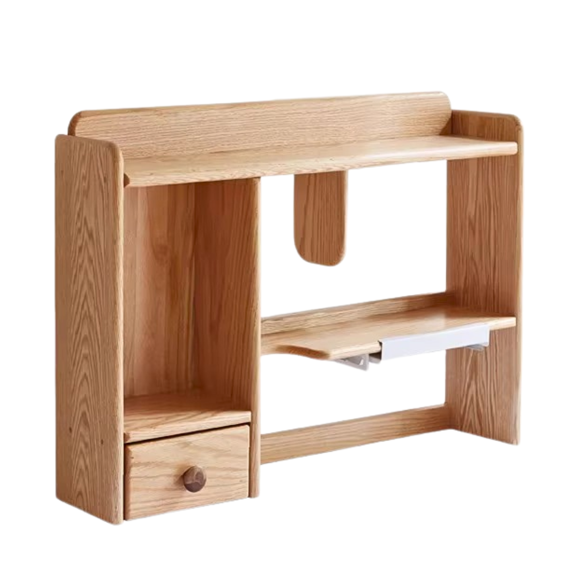 Oak, Beech Solid Wood Shelf Bookshelf