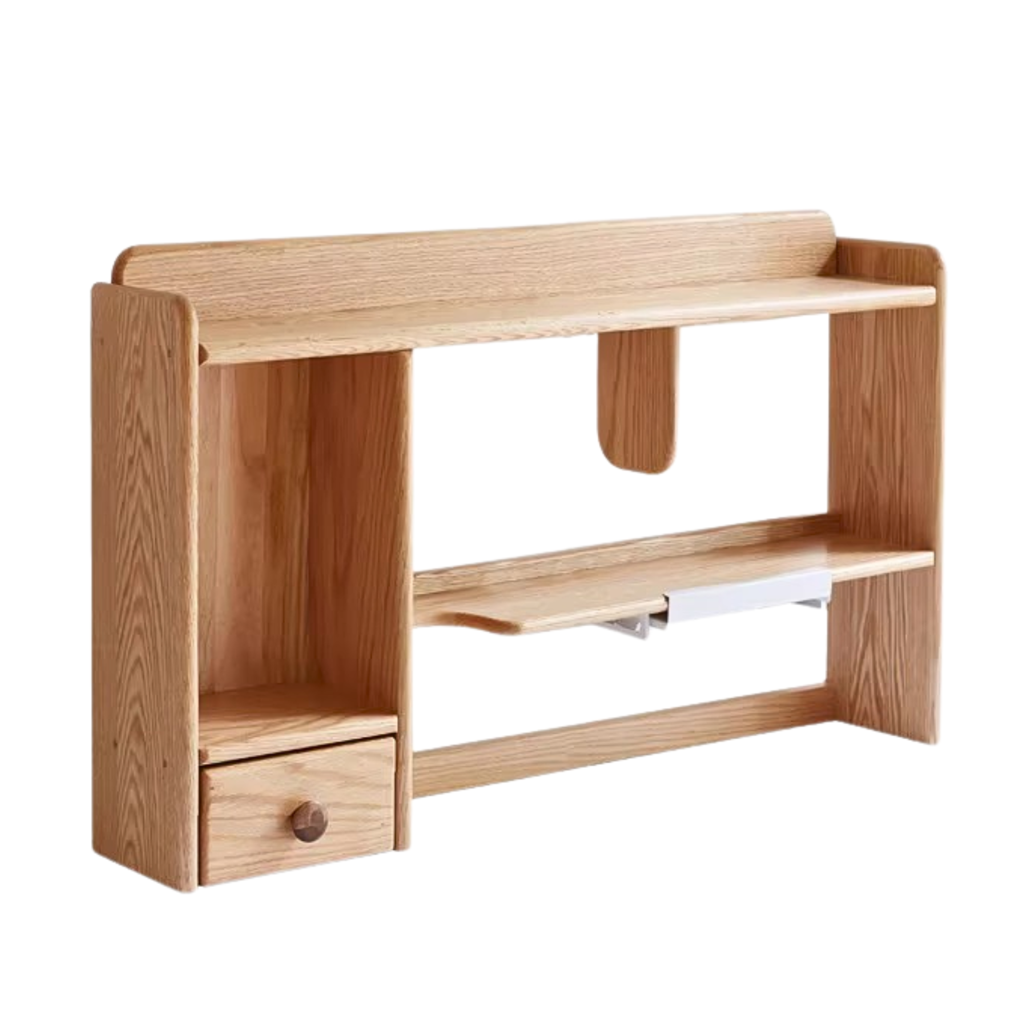 Oak, Beech Solid Wood Shelf Bookshelf