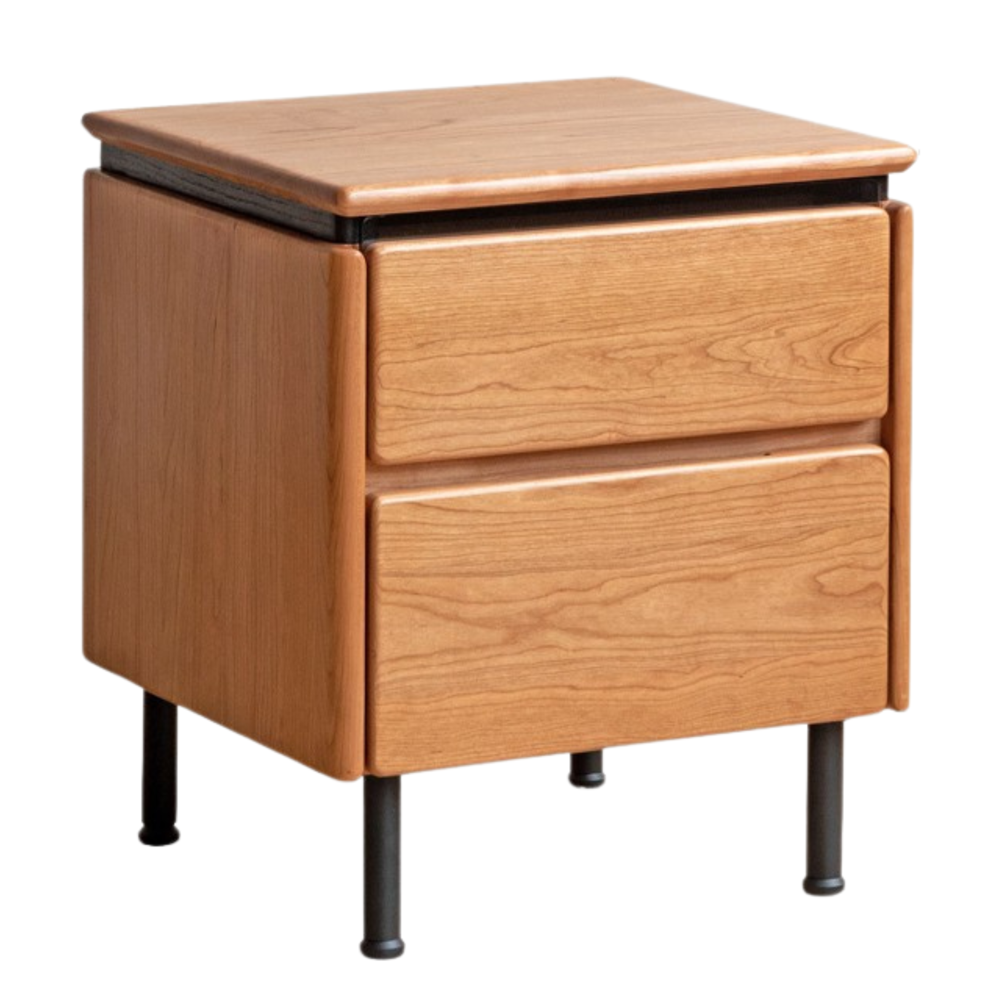 Cherry Solid Wood Retro Nightstand