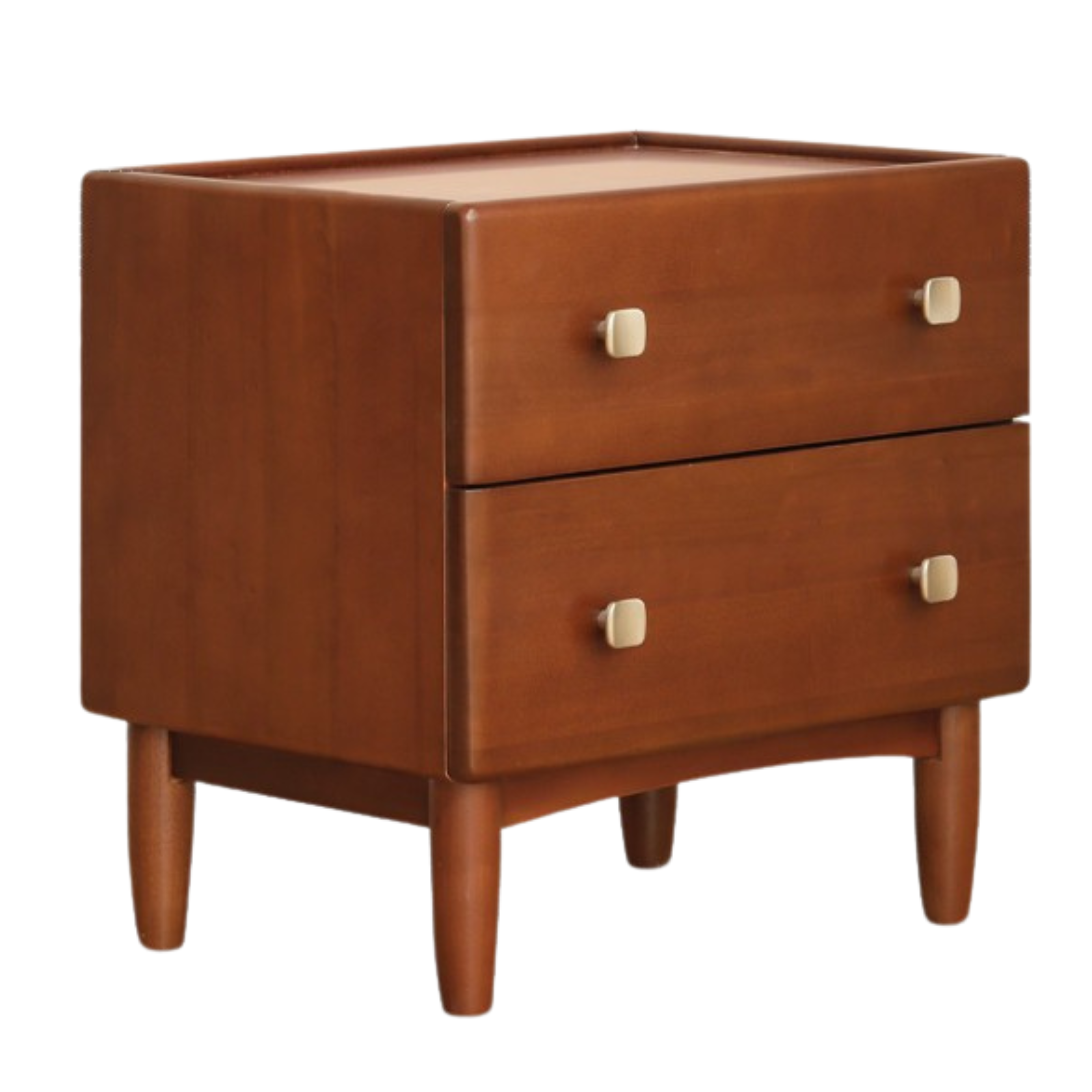 Poplar, Birch Solid Wood Retro Style Nightstand