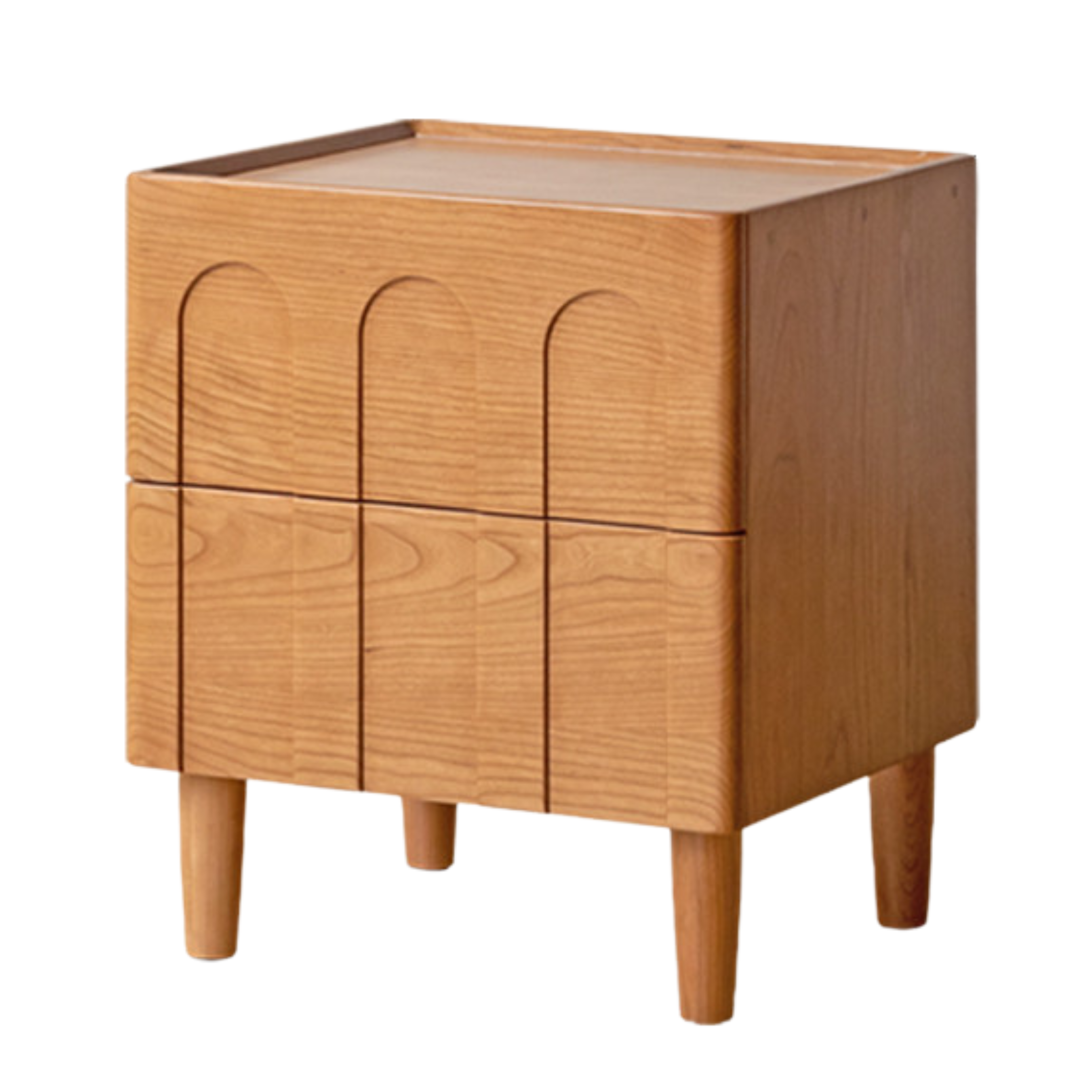 Cherry Solid Wood Retro Nightstand
