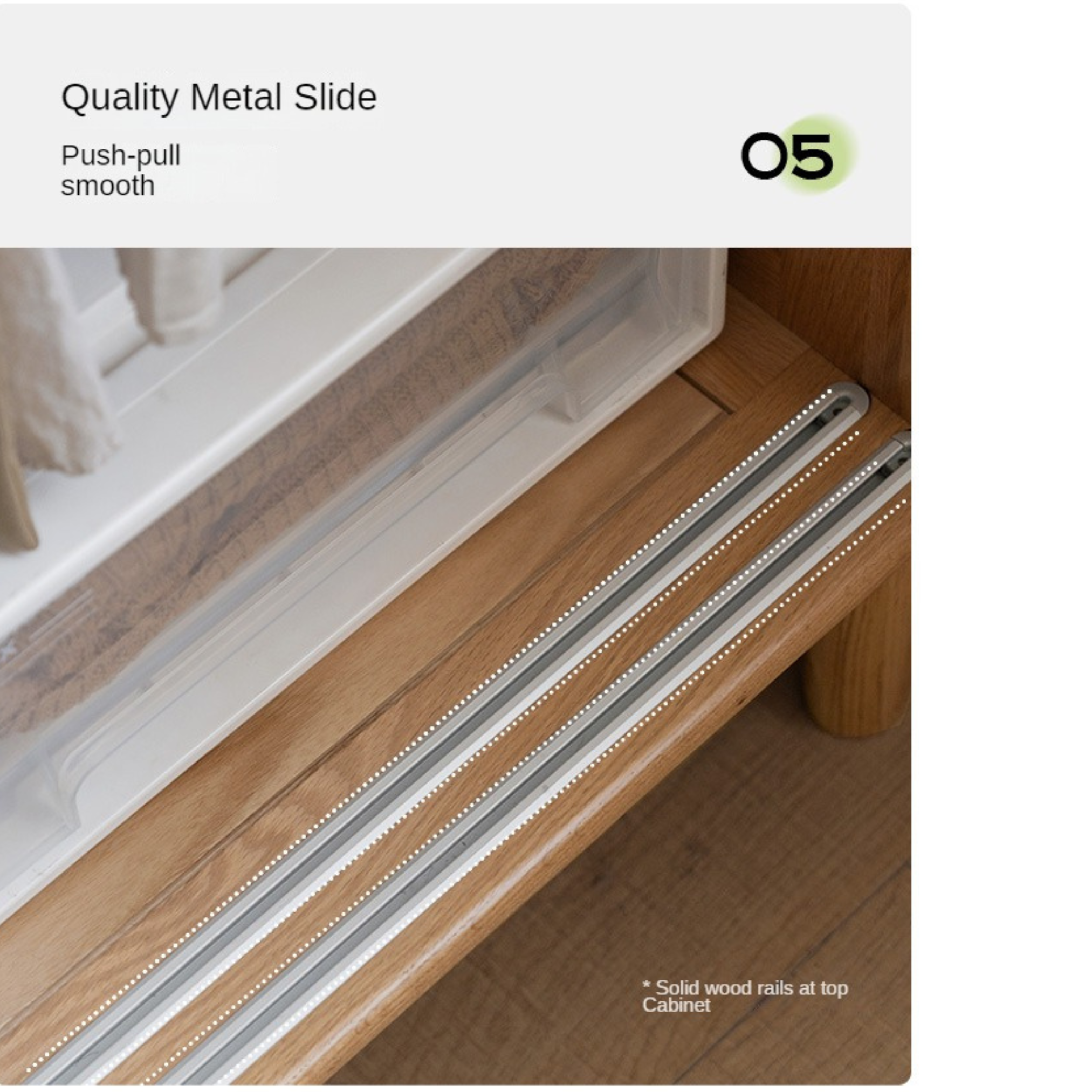 Oak Solid Wood Sliding Door Wardrobe.