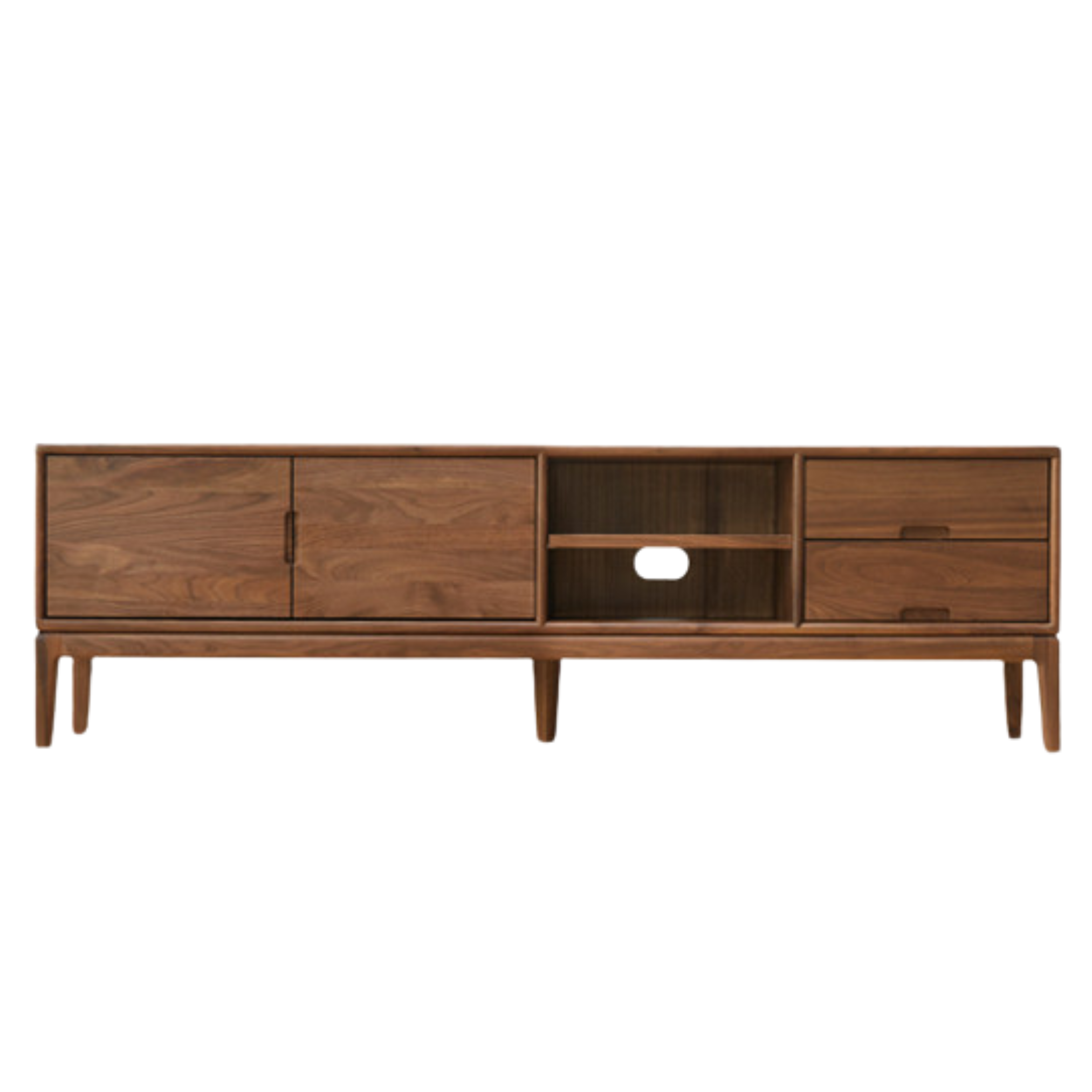 Ash, Black Walnut Solid Wood Modern Simple TV Cabinet