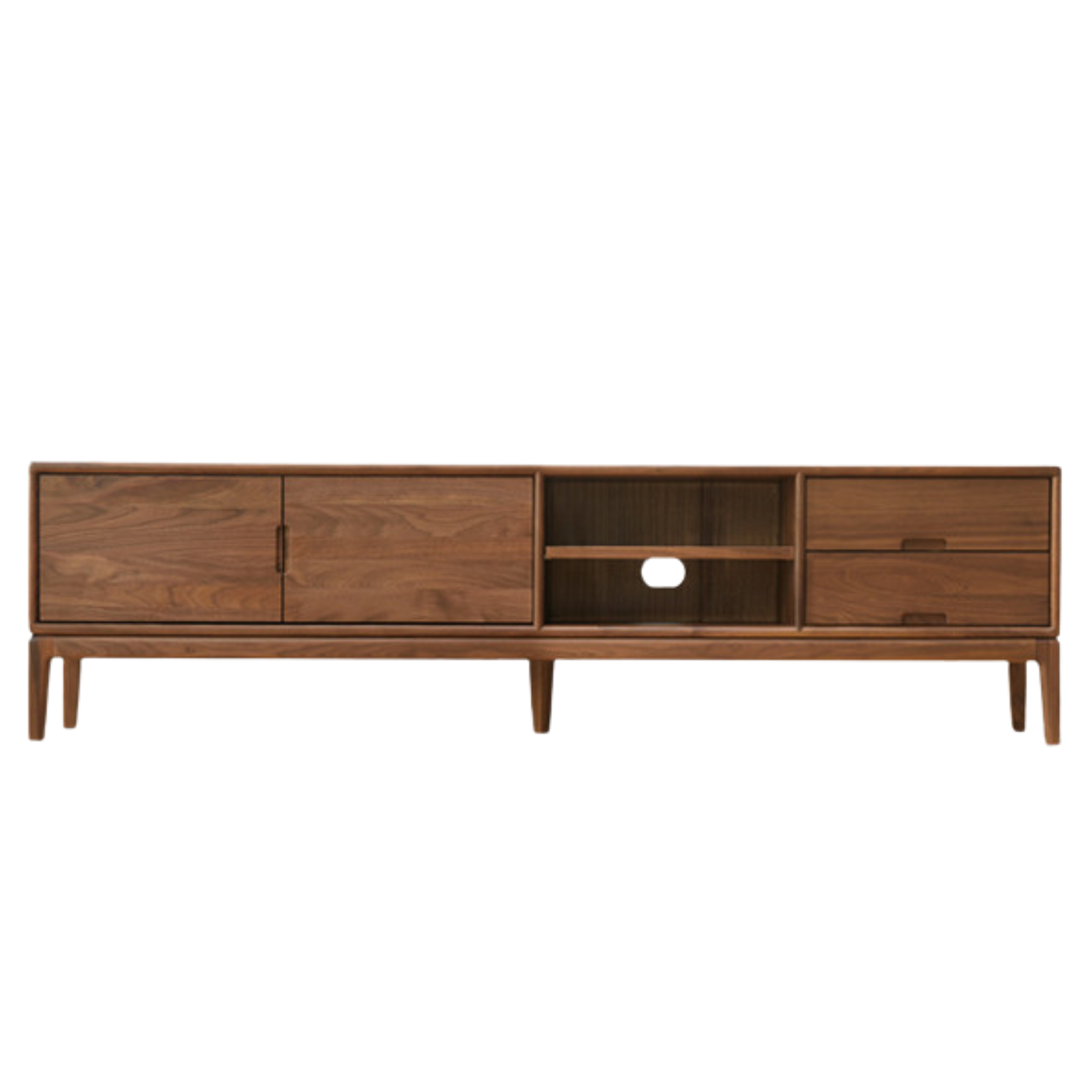 Ash, Black Walnut Solid Wood Modern Simple TV Cabinet