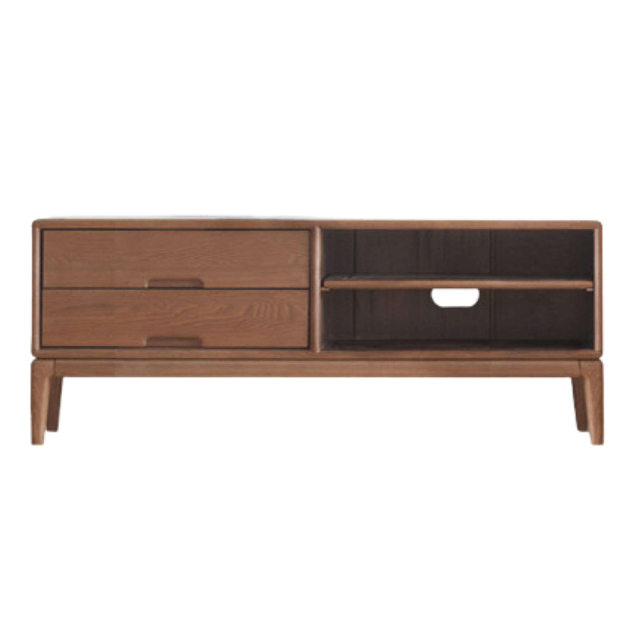 Ash, Black Walnut Solid Wood Modern Simple TV Cabinet