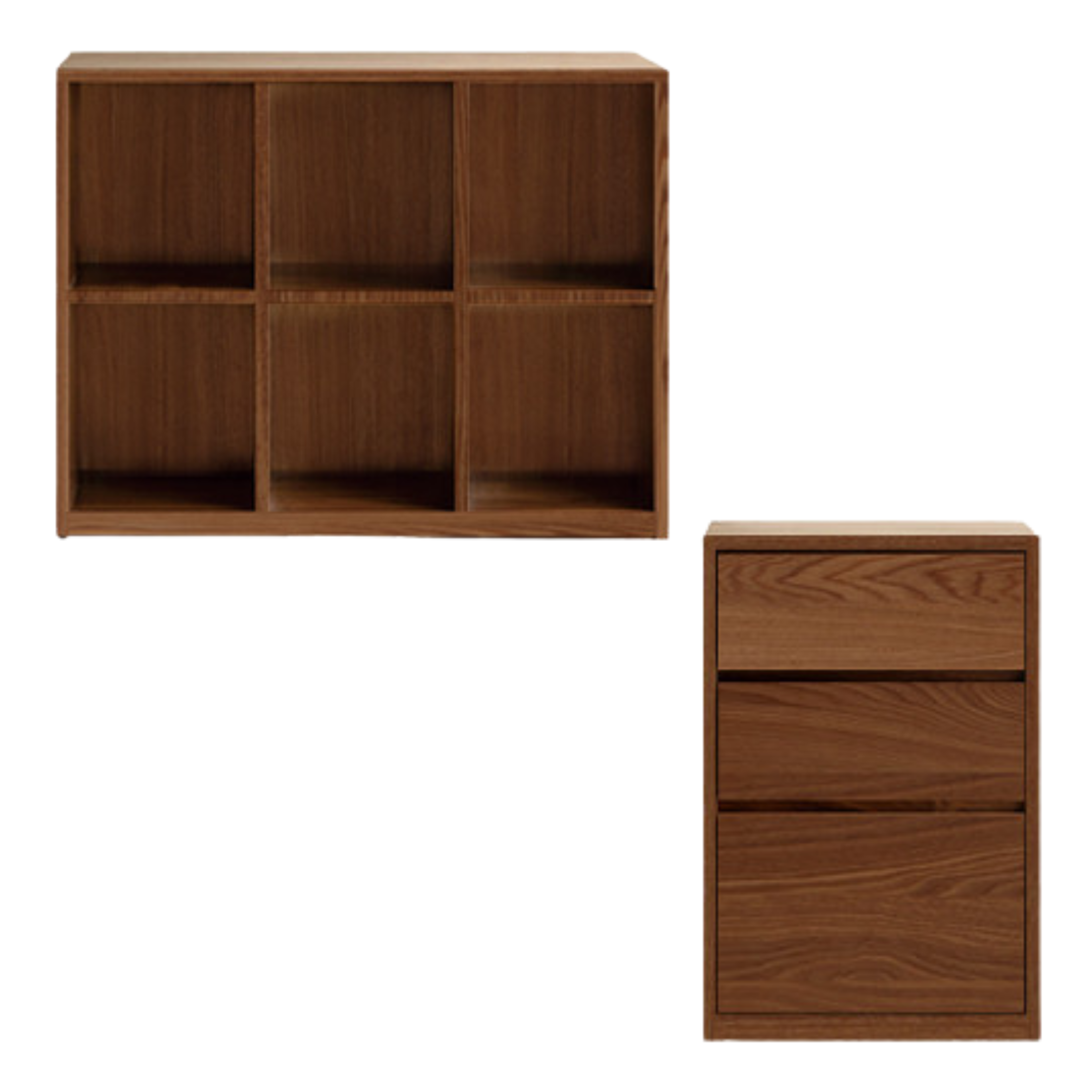 Black Walnut, Ash Solid Wood Floor Bookcase Rack